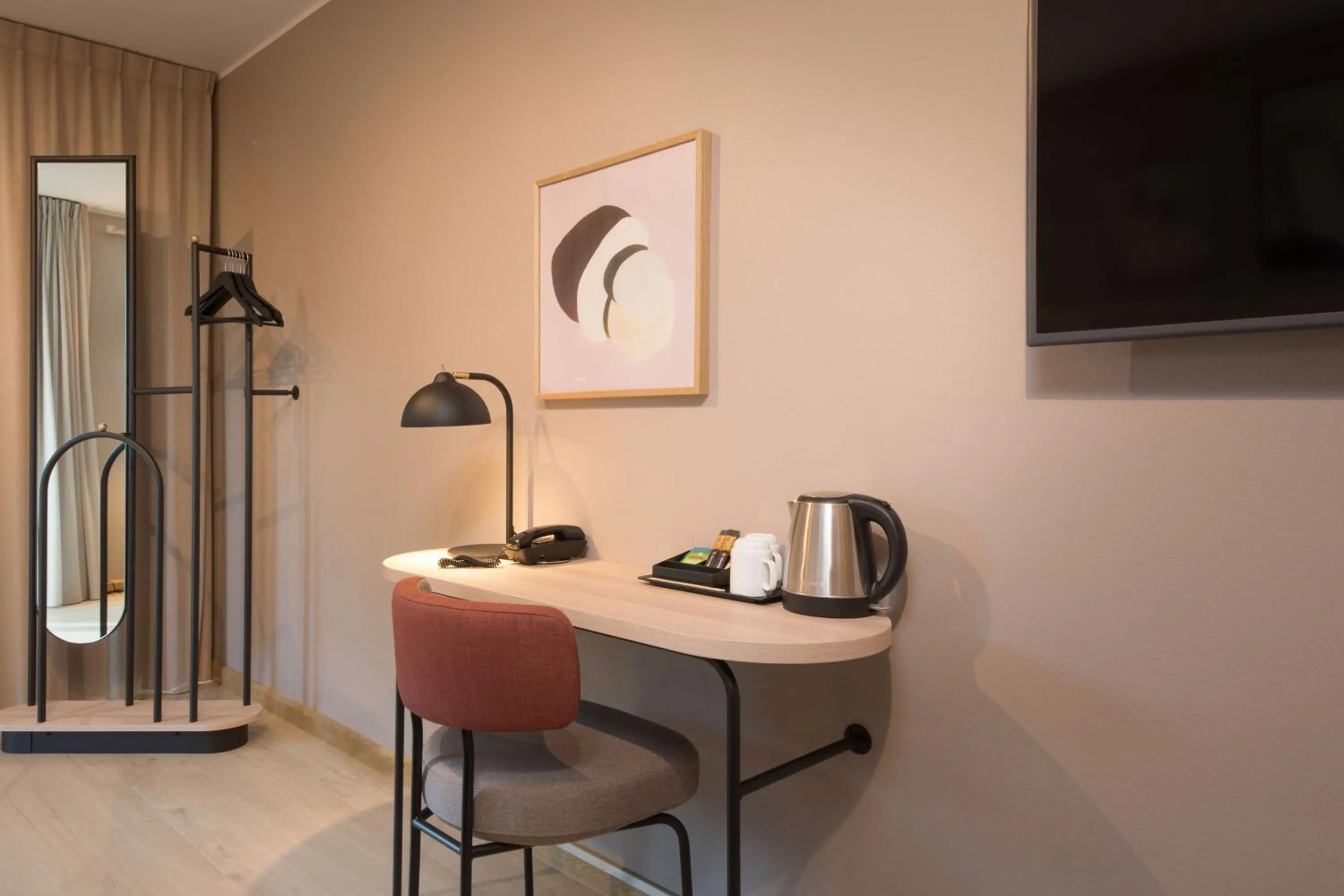 Bedroom in Scandic Helsfyr