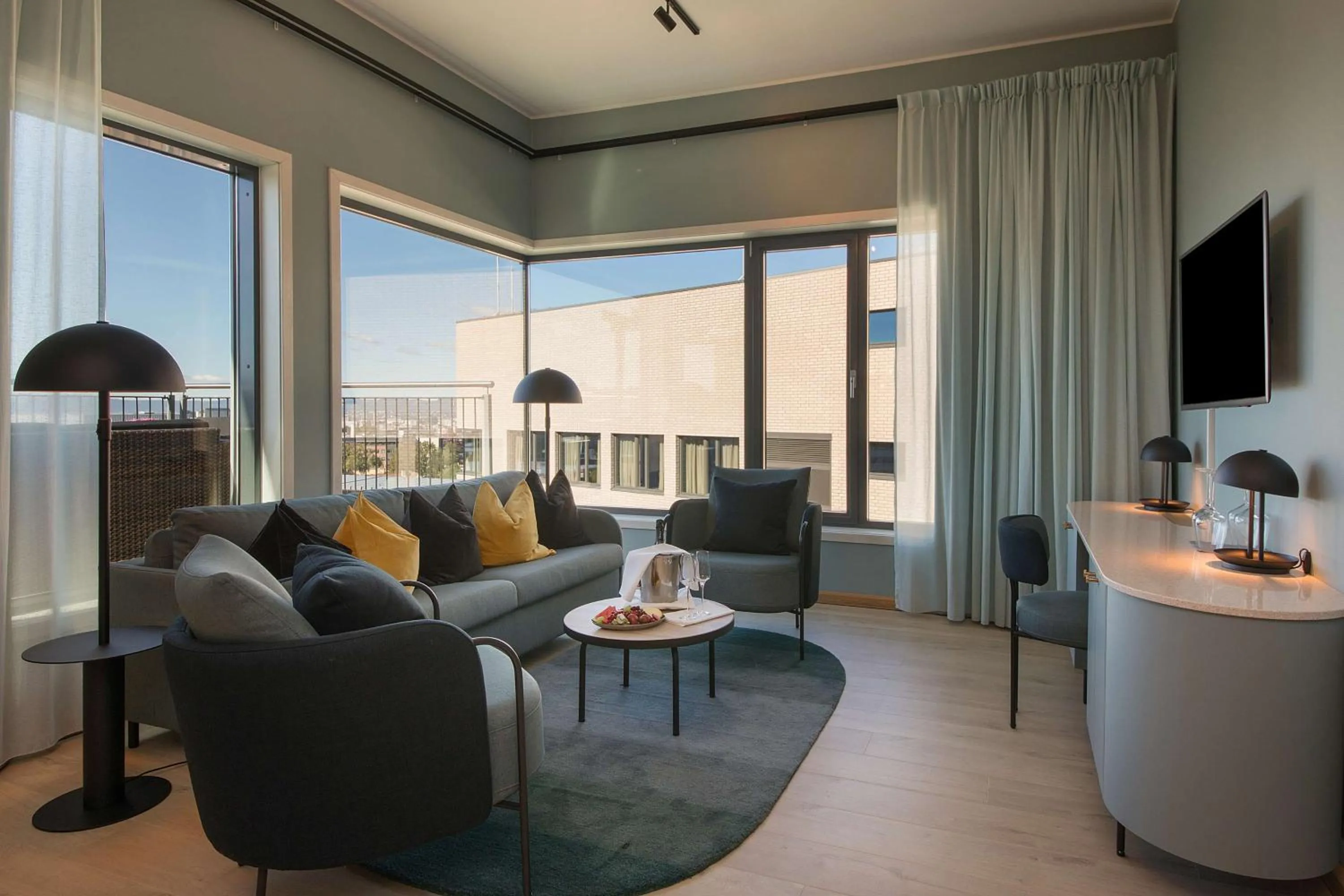 Bedroom in Scandic Helsfyr