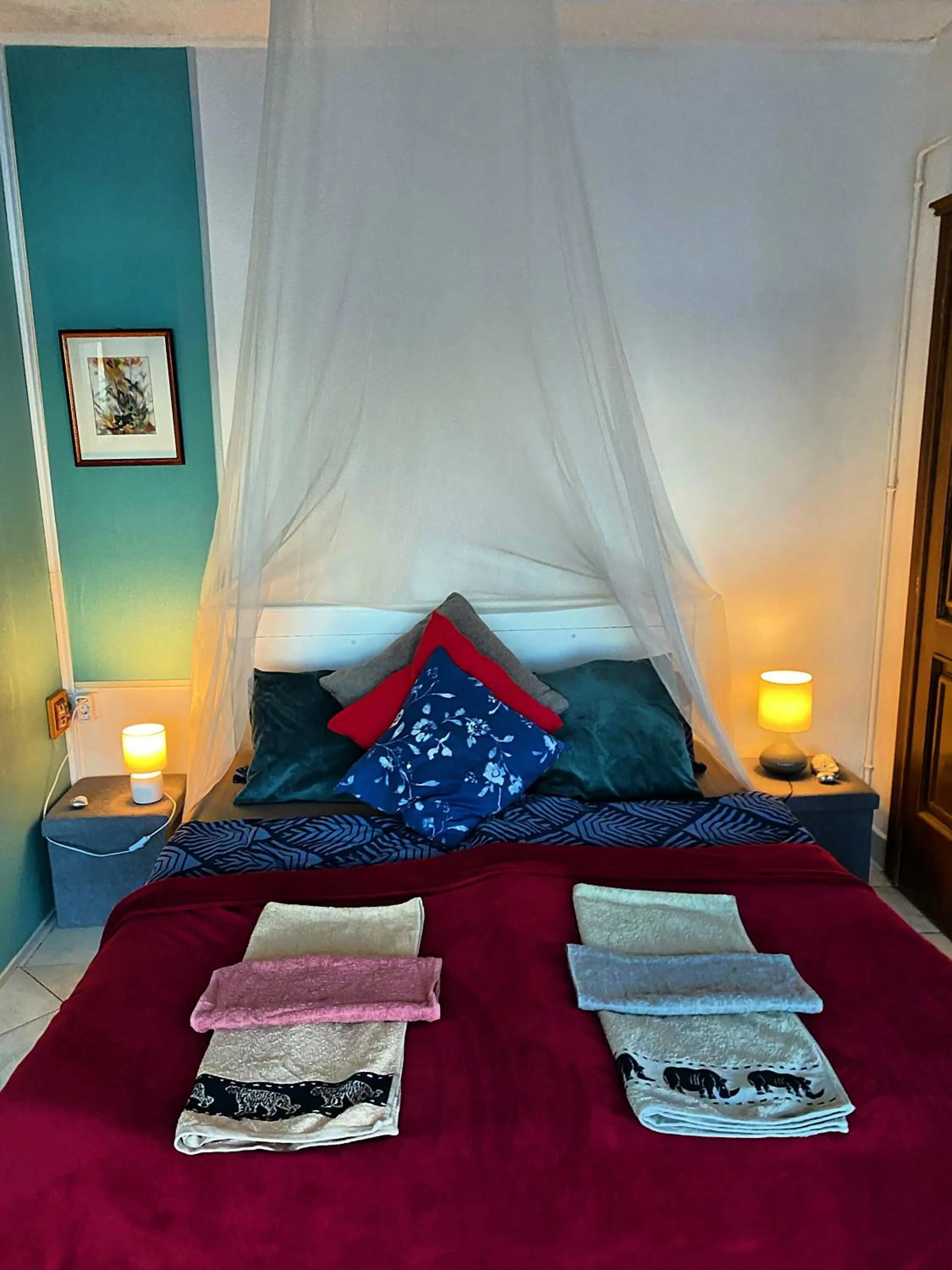 Bed in Villa Borostyán