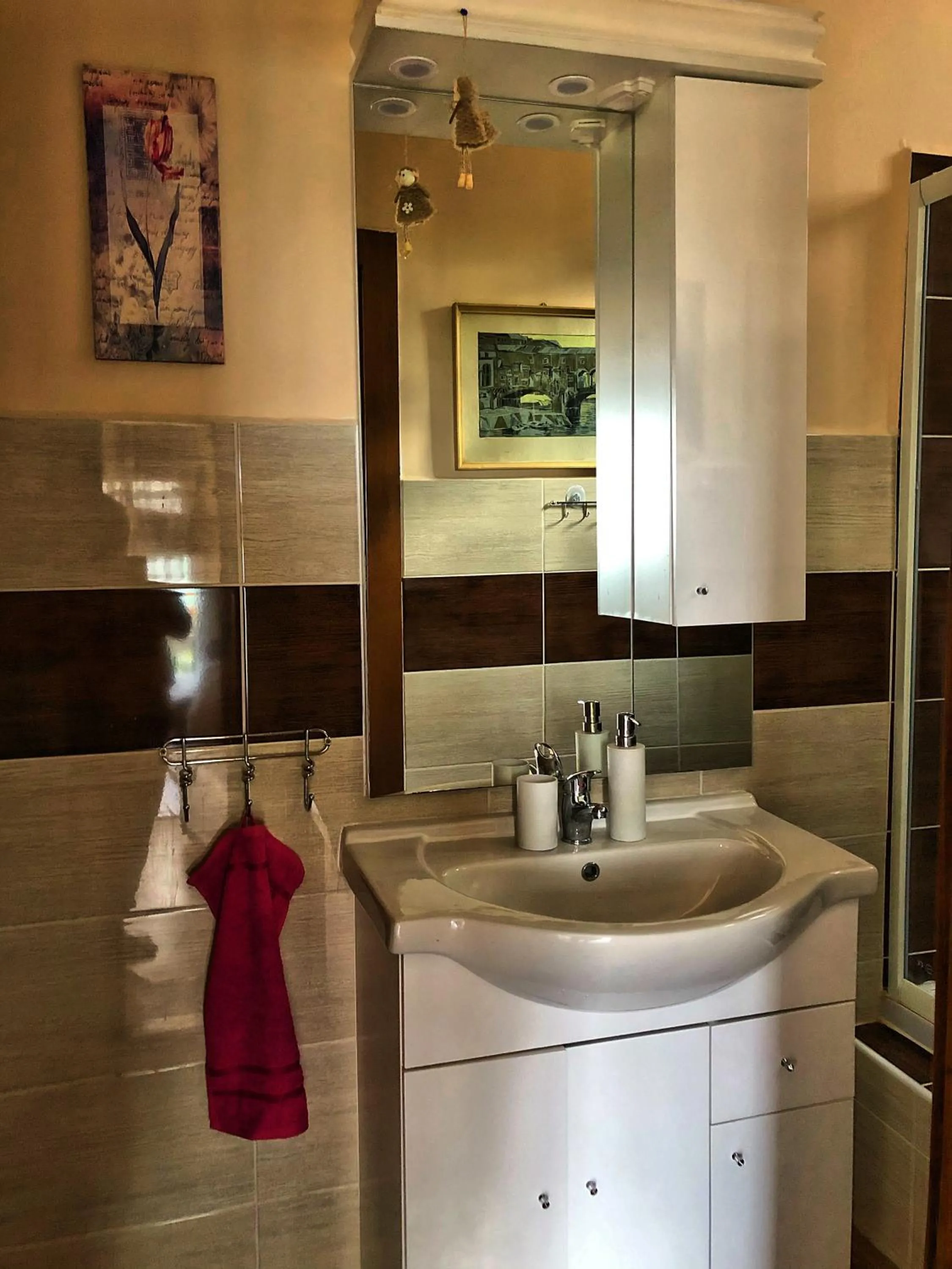 Shower in Villa Borostyán