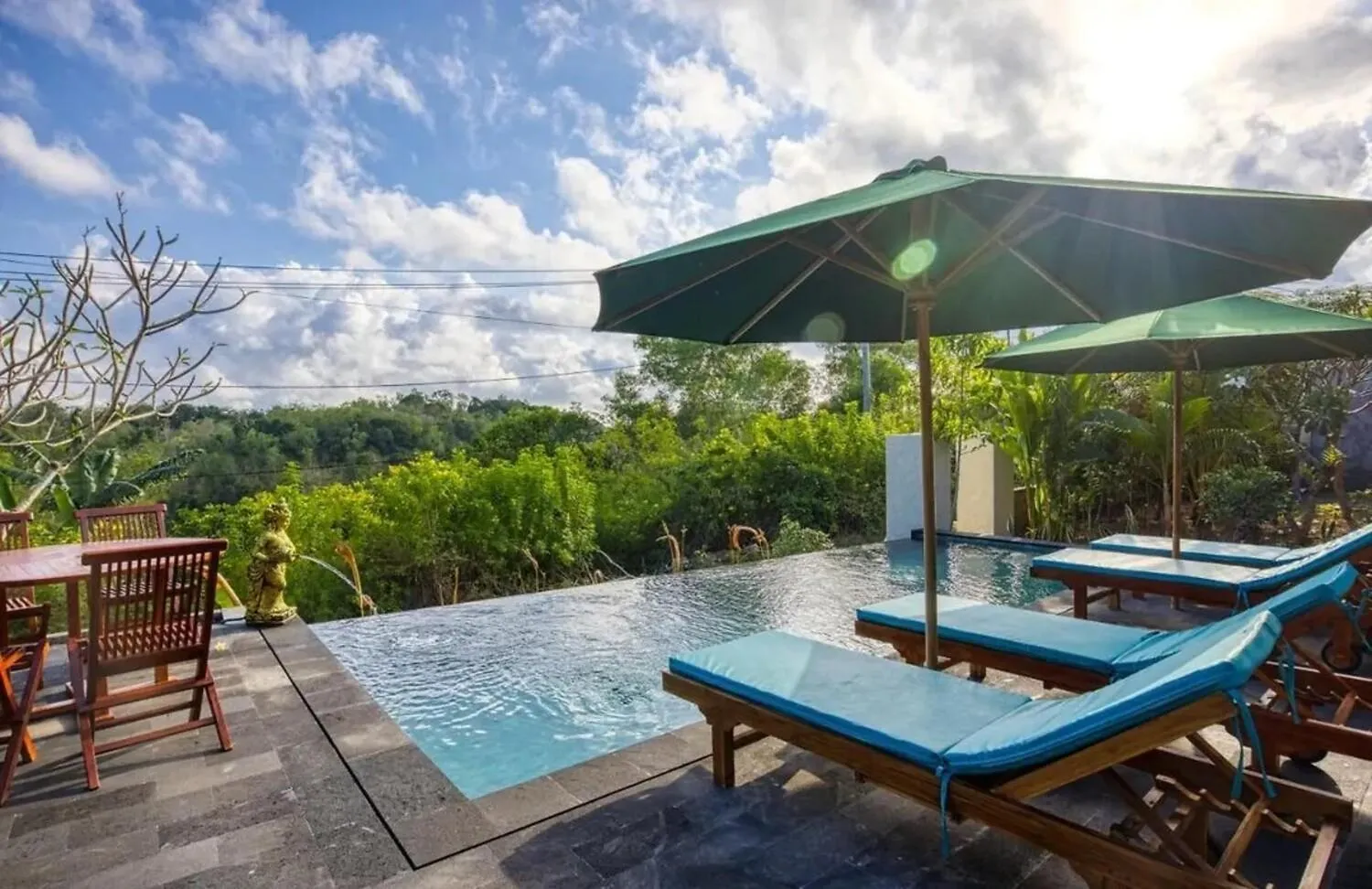 Swimming pool in The Mountain Cottage
