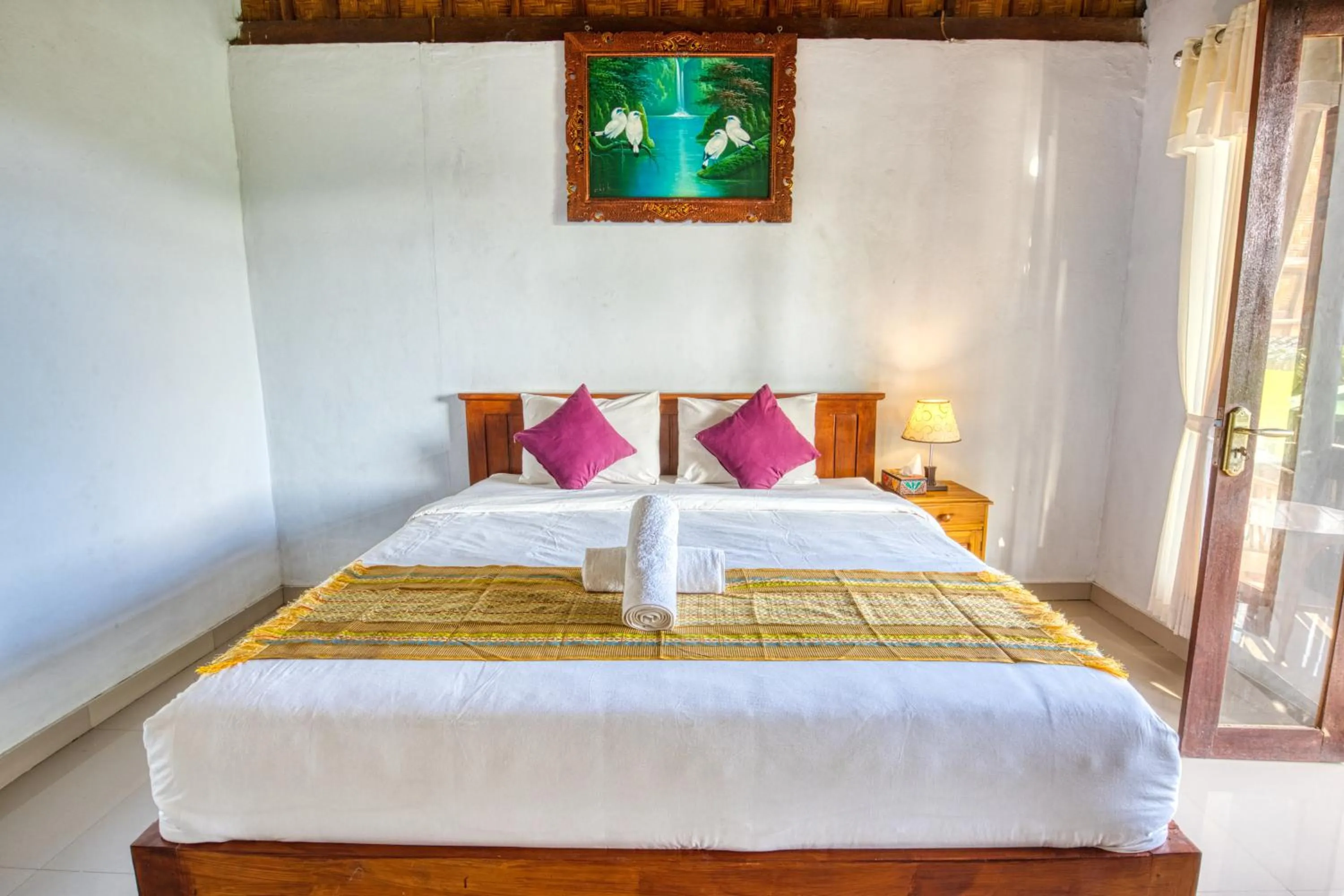 Bed in The Mountain Cottage