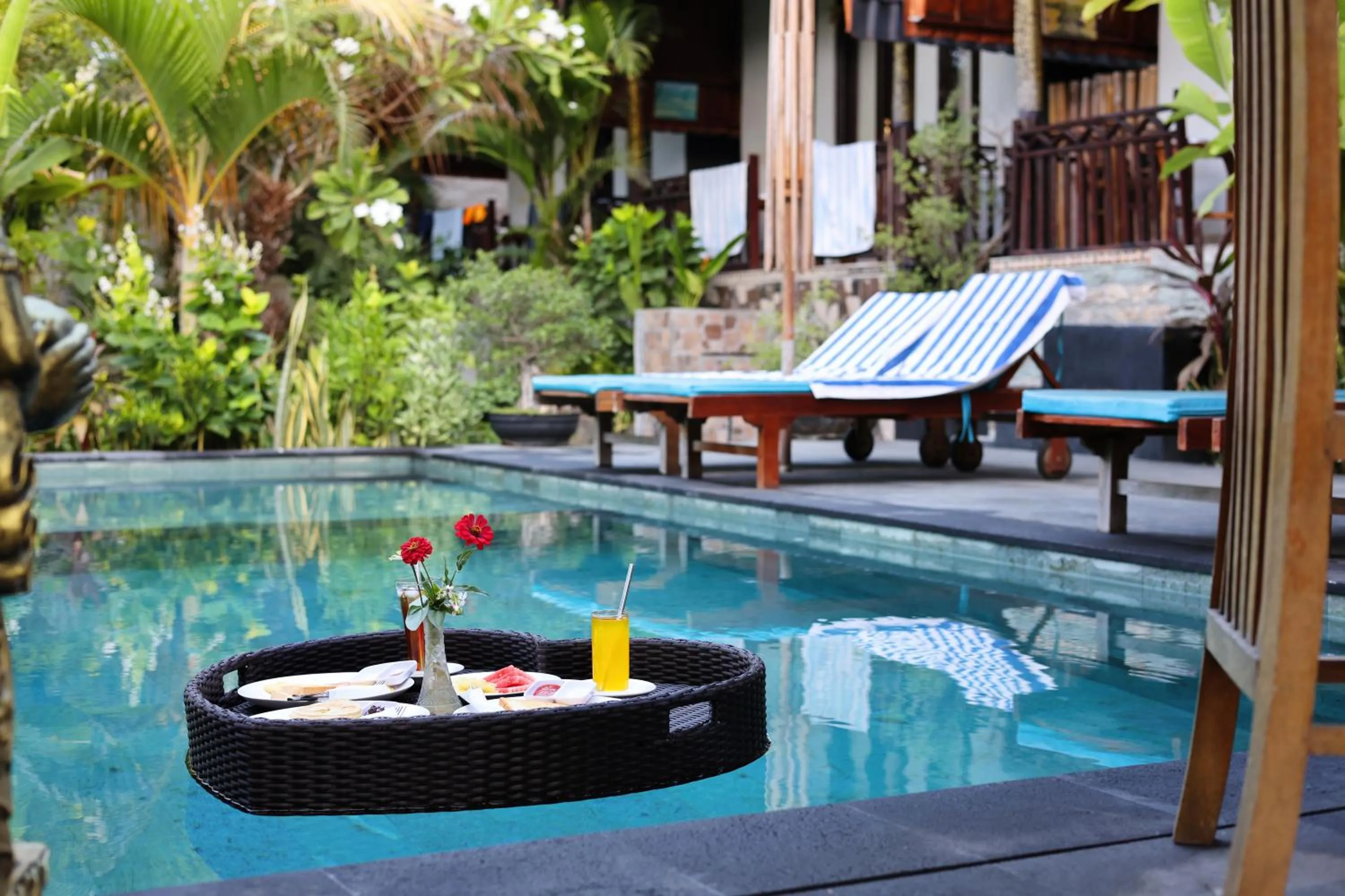 Swimming pool in The Mountain Cottage