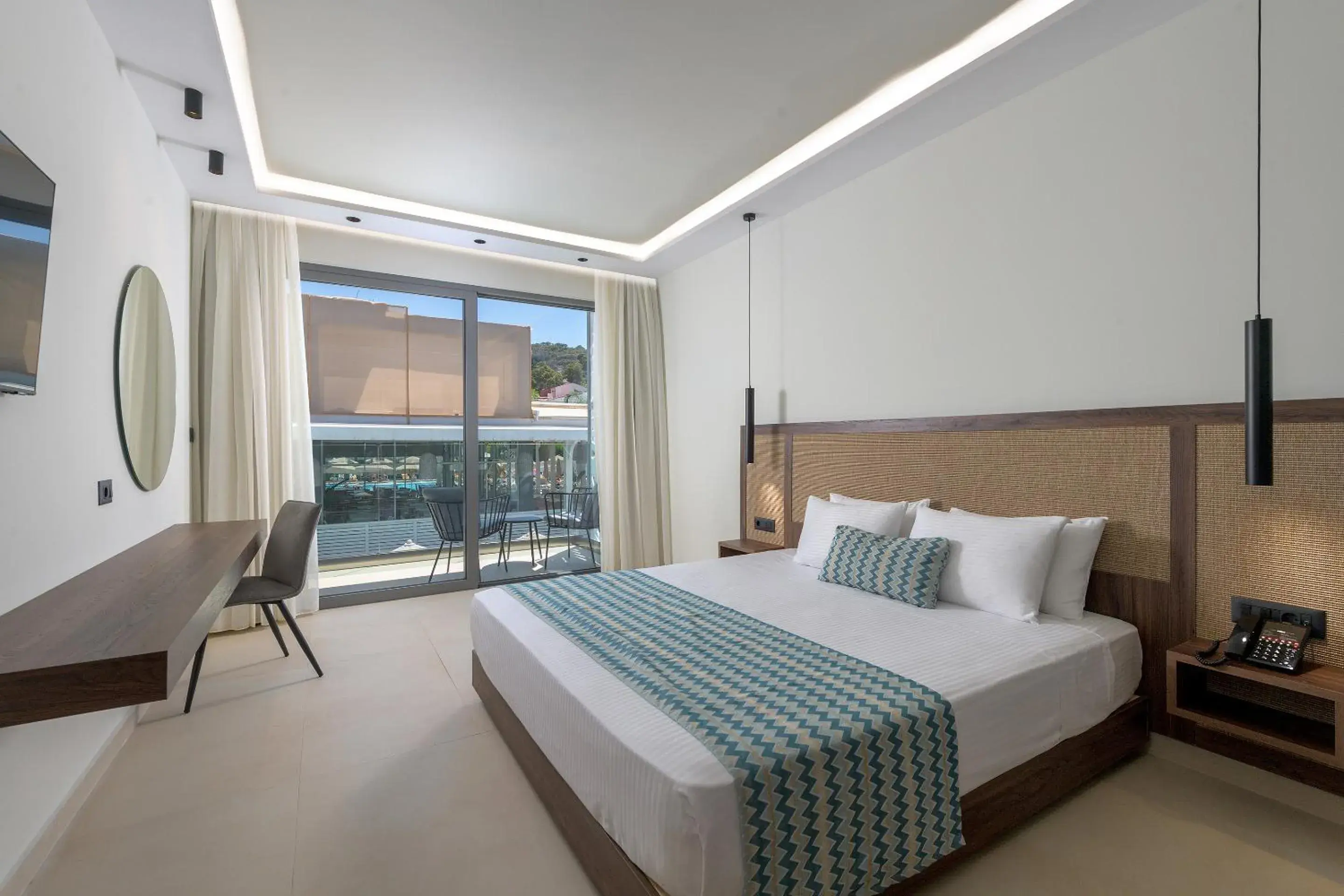 Bed in Oceanis Park Hotel Bed in Oceanis Park Hotel