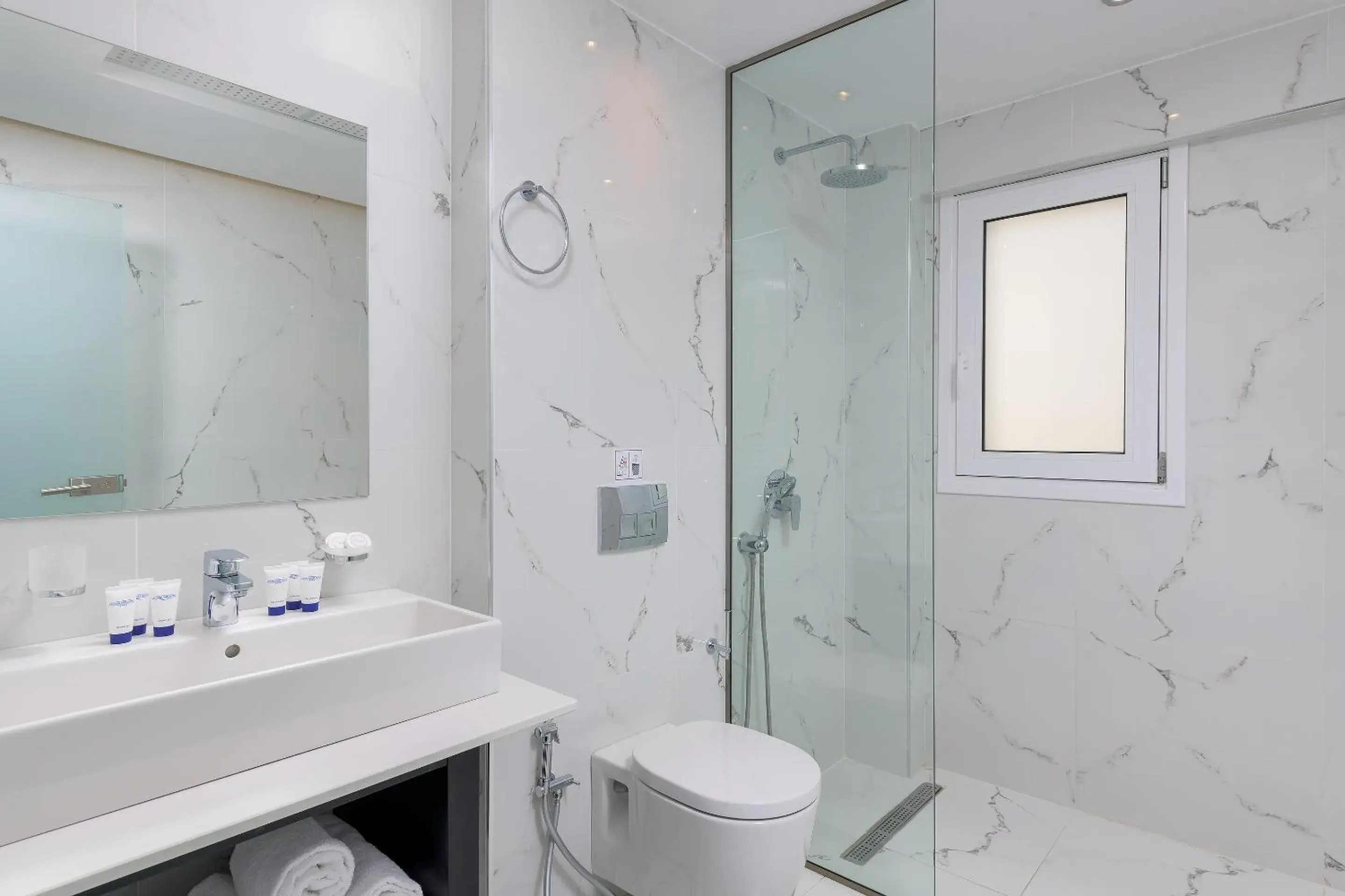 Bathroom in Oceanis Park Hotel Bathroom in Oceanis Park Hotel