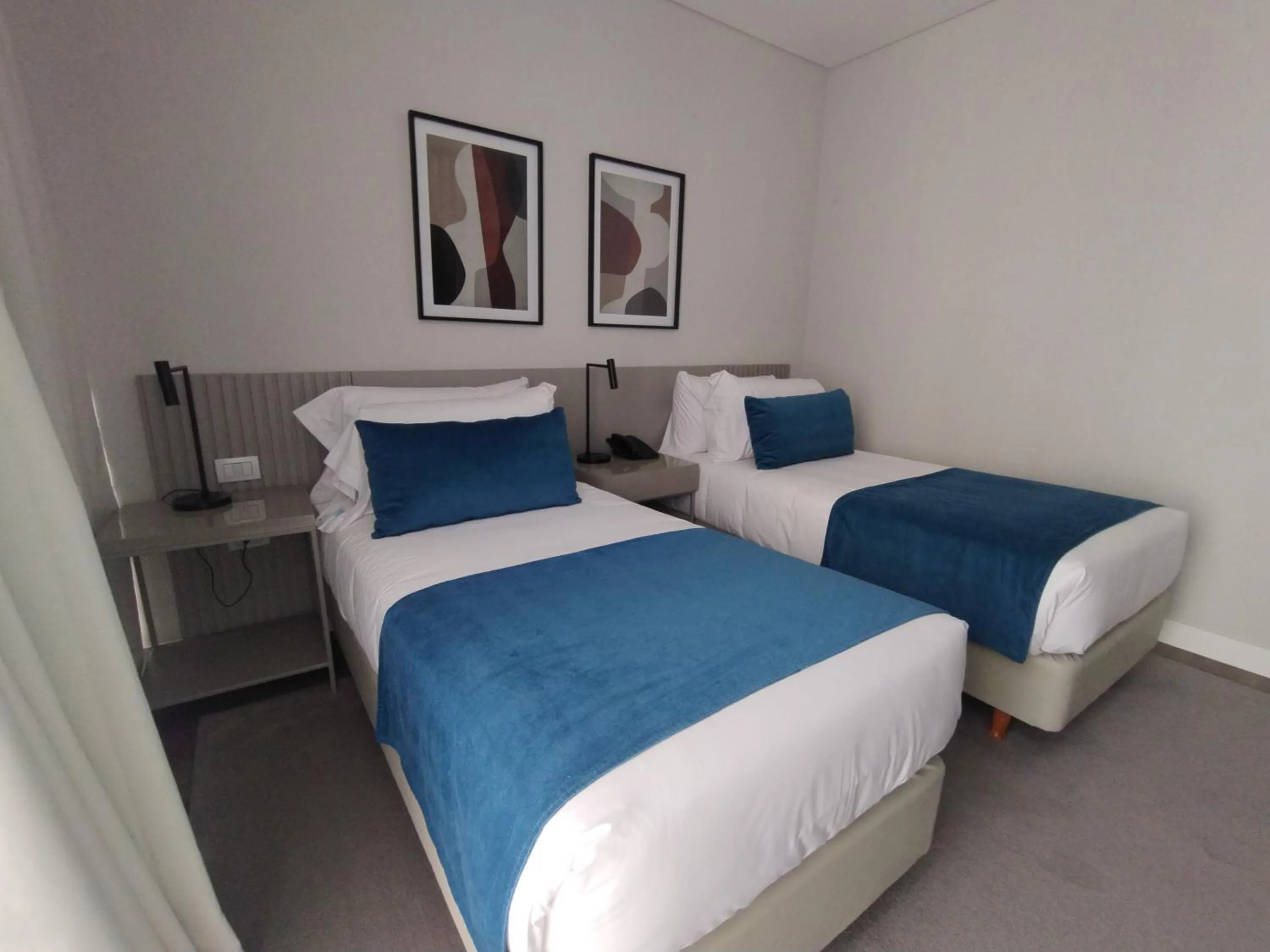 Bed in Guemes Hotel & Spa