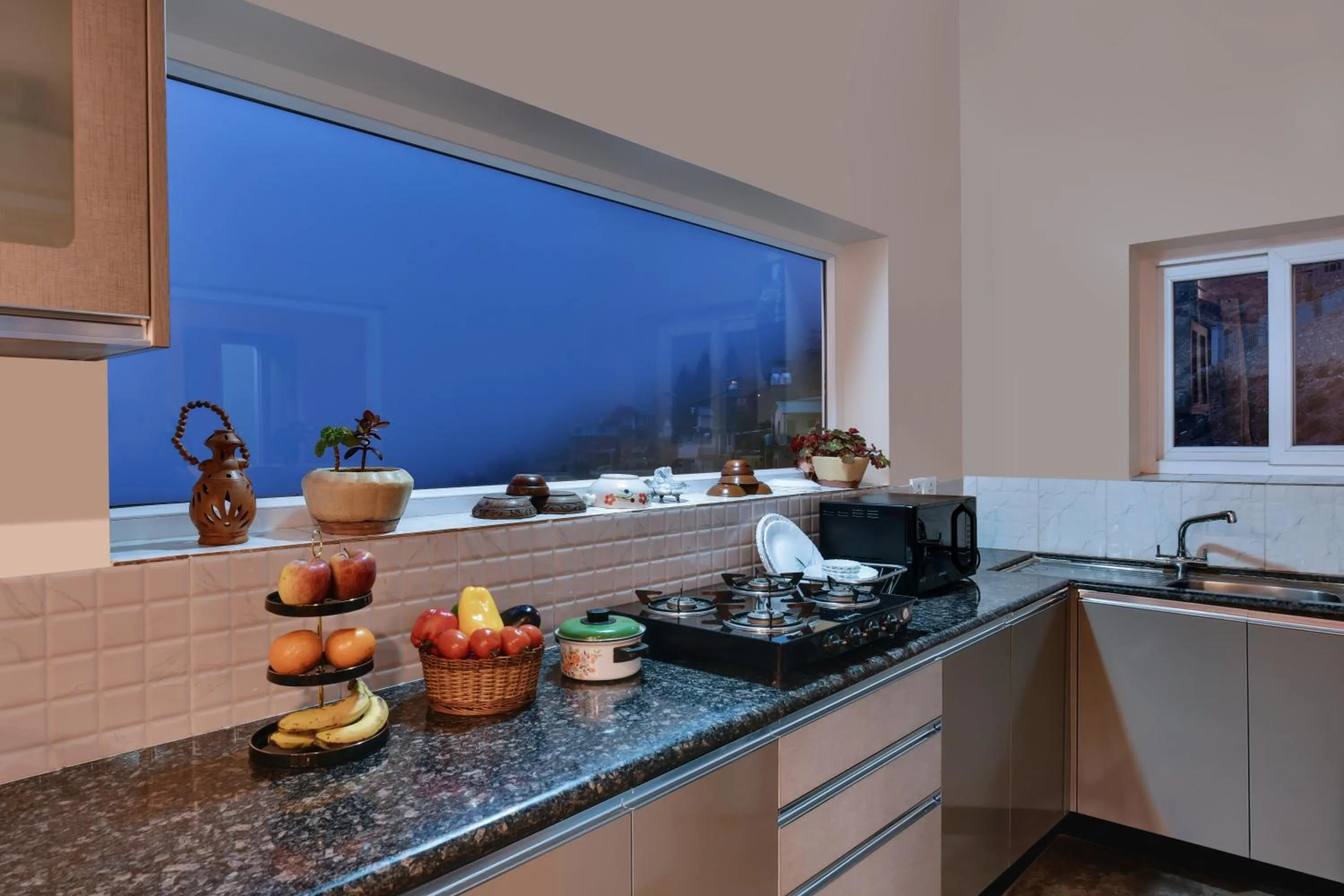 kitchen in Larisa Resort, Mussoorie