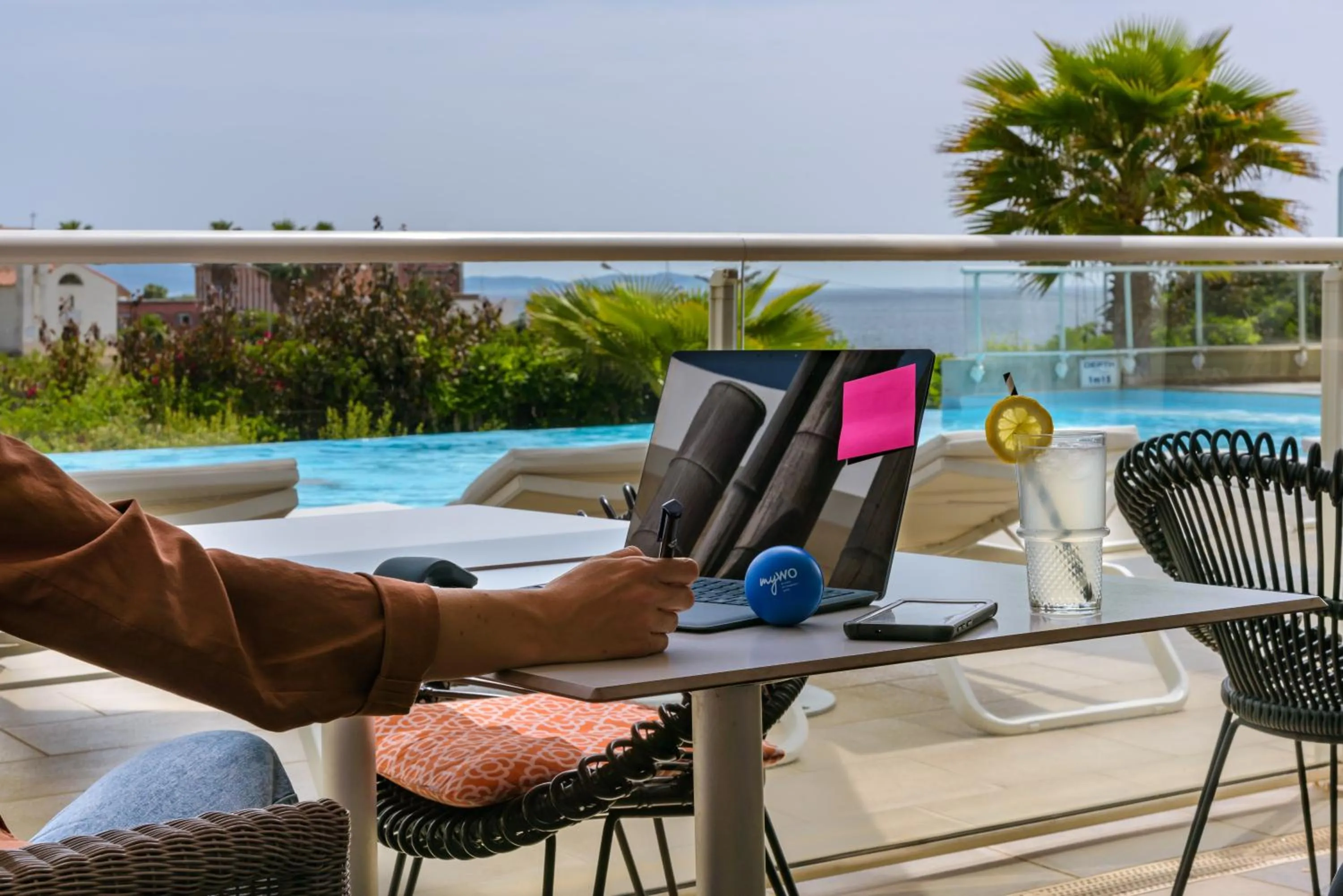 Patio in Residence de Tourisme Ajaccio Amirauté