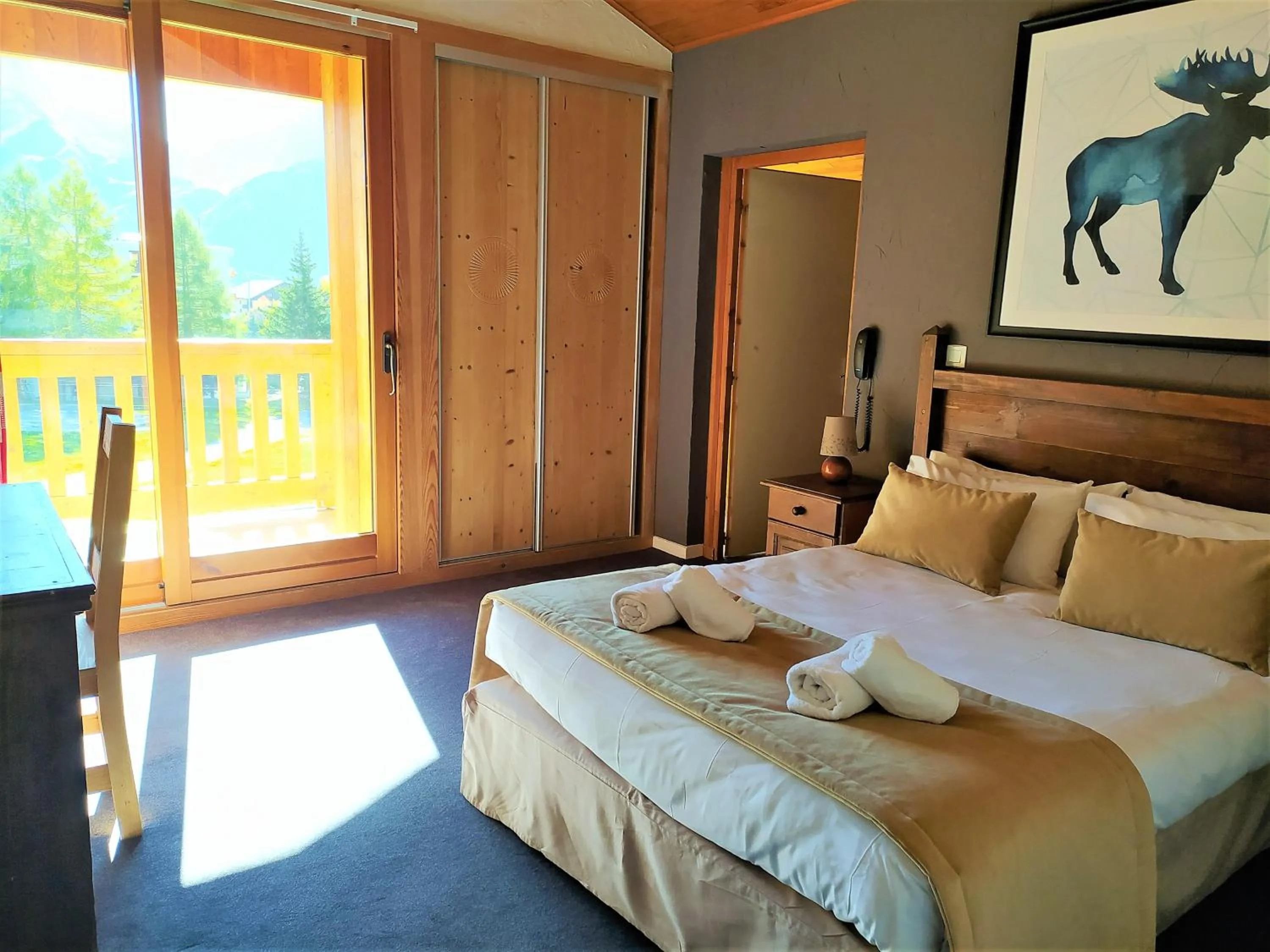 Bed in Hôtel Aalborg