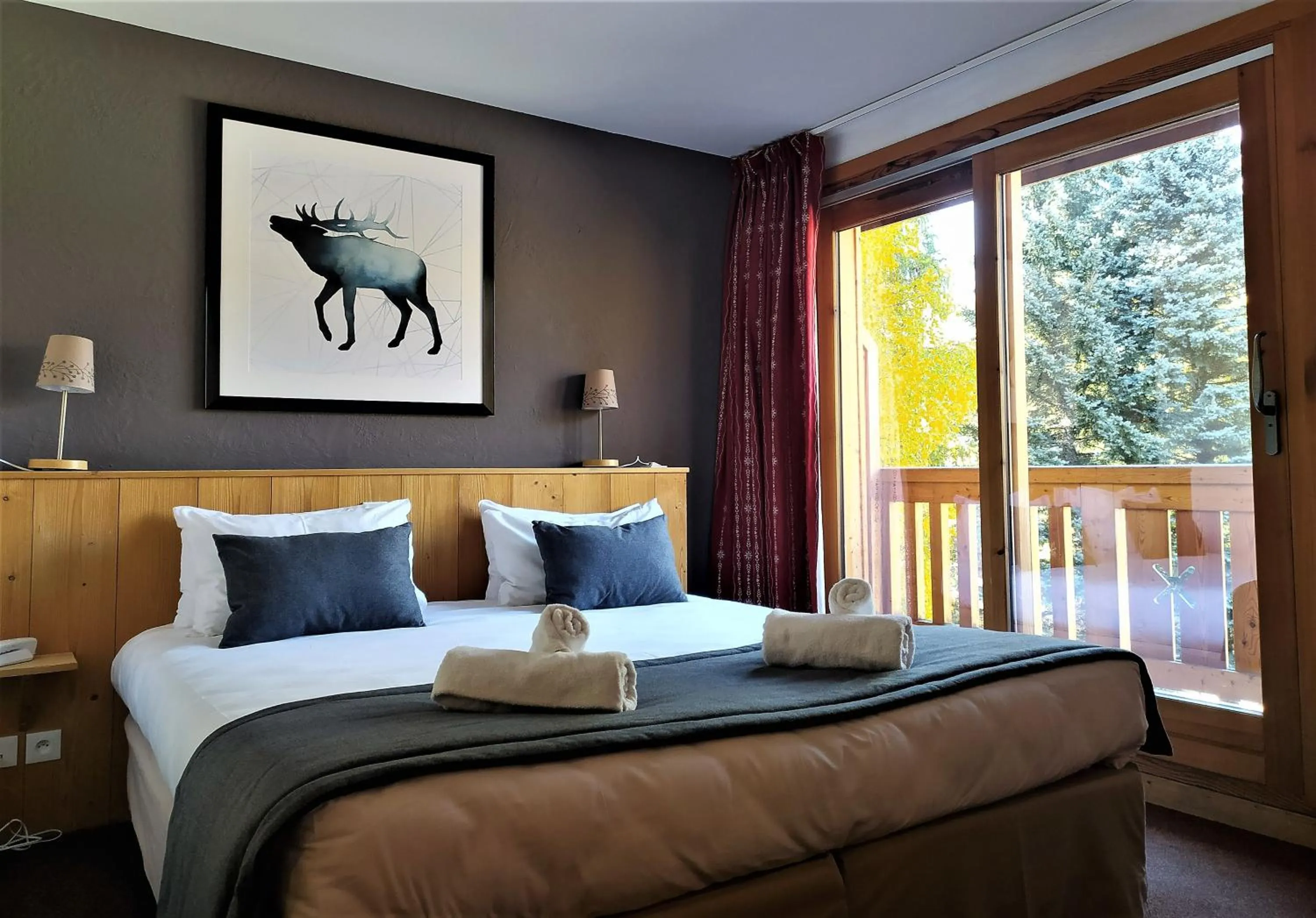 Bed in Hôtel Aalborg