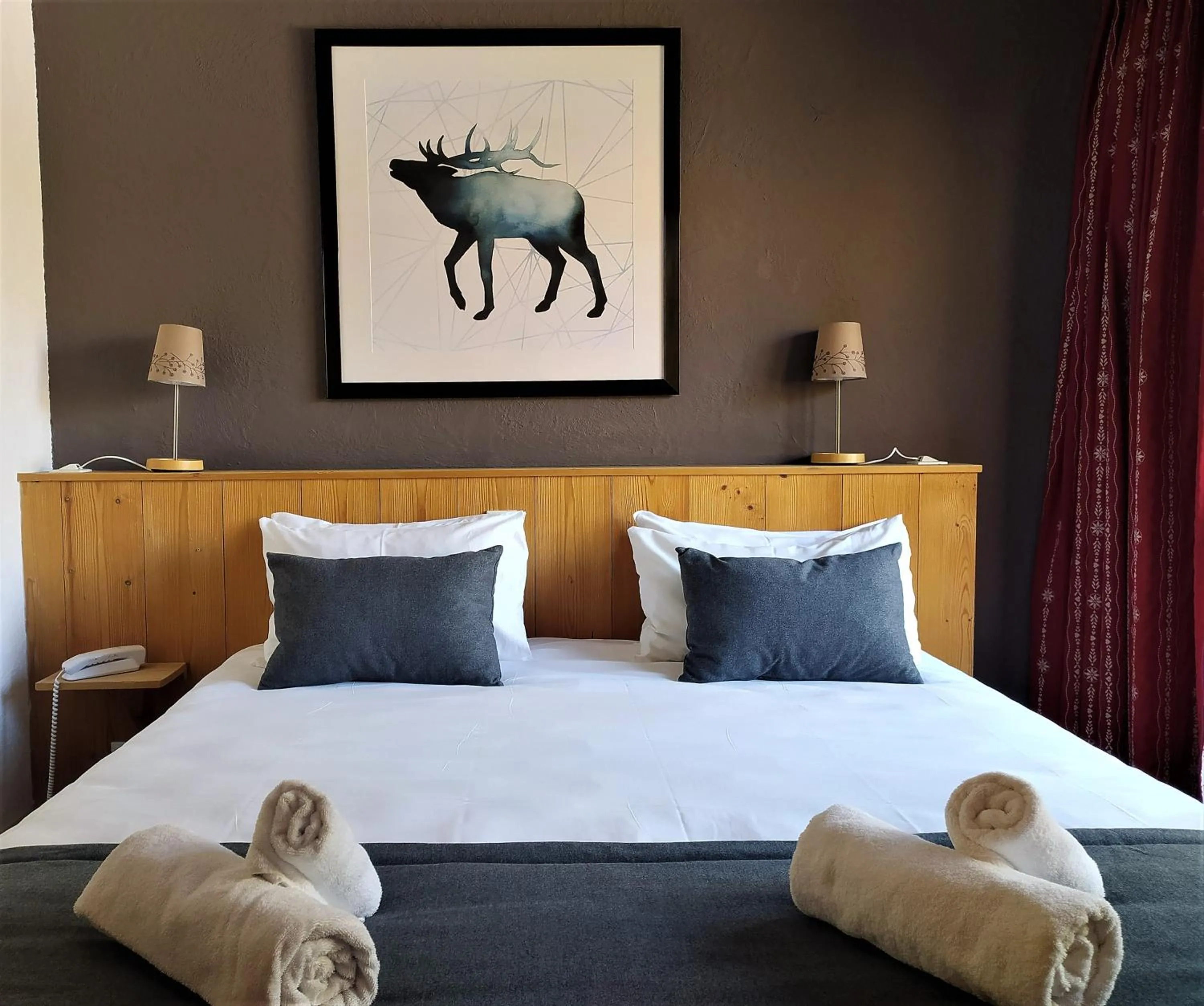 Bed in Hôtel Aalborg