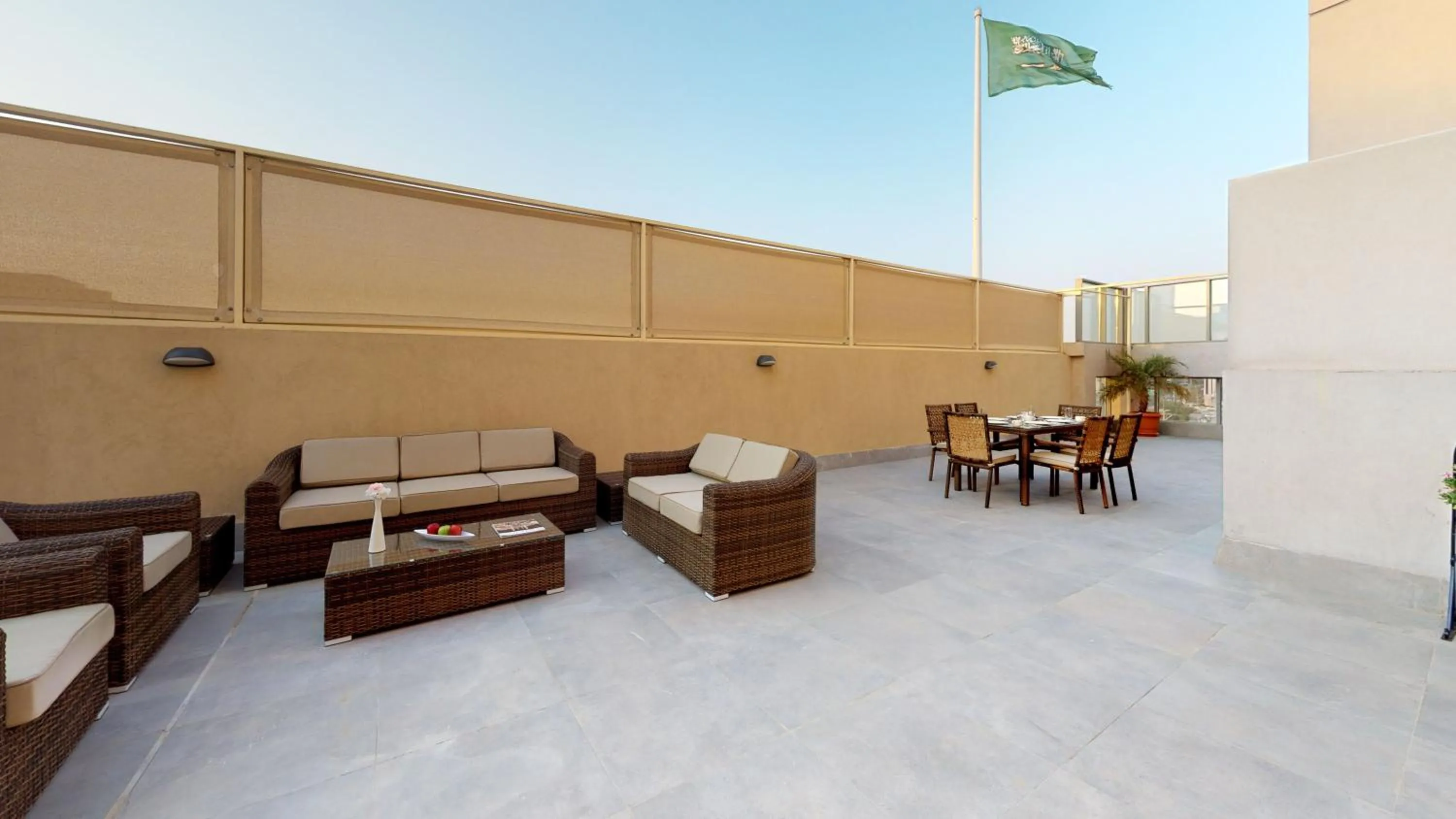 Patio in Taj Jeddah Hotel Apartment