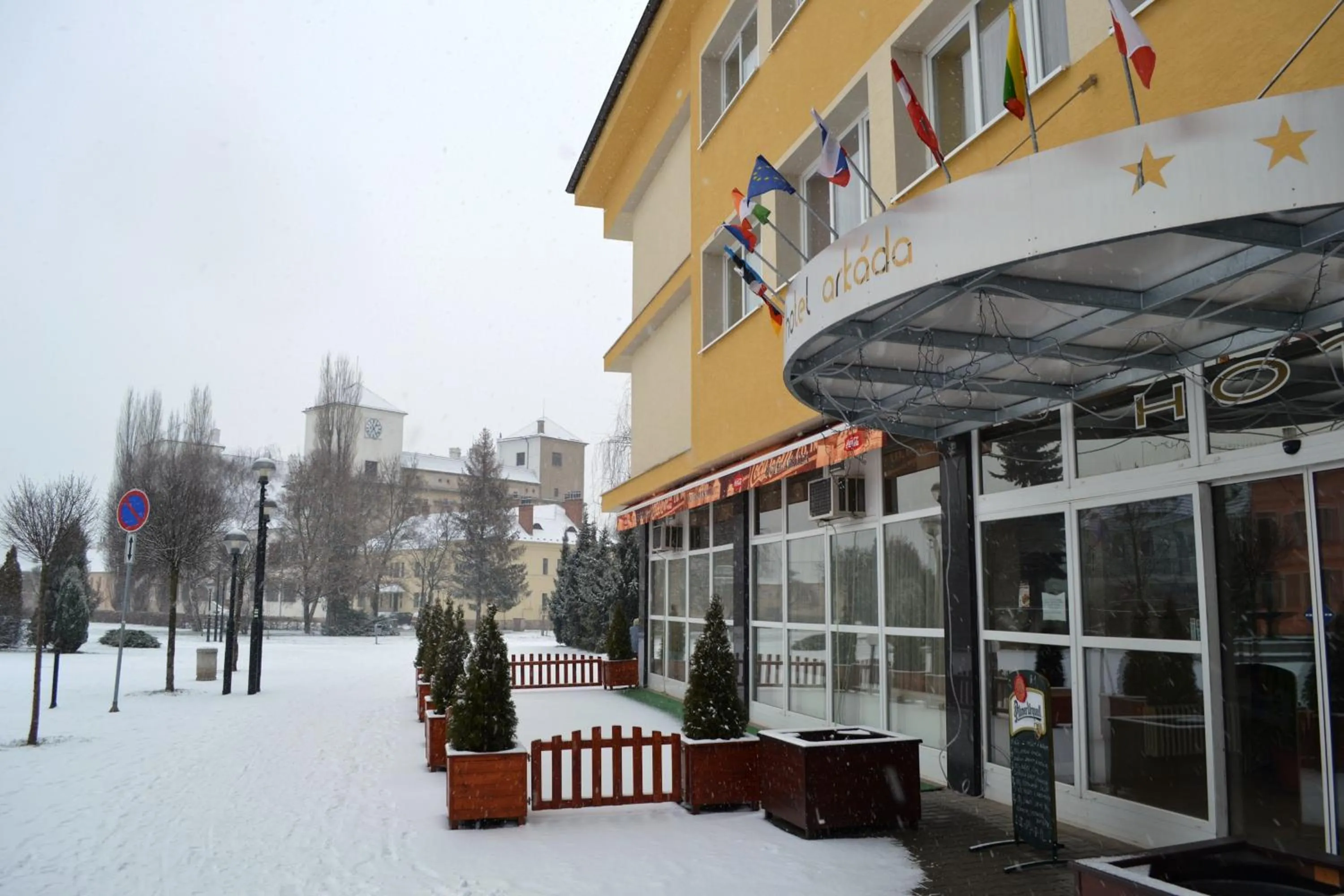 Facade/entrance in Hotel Arkáda
