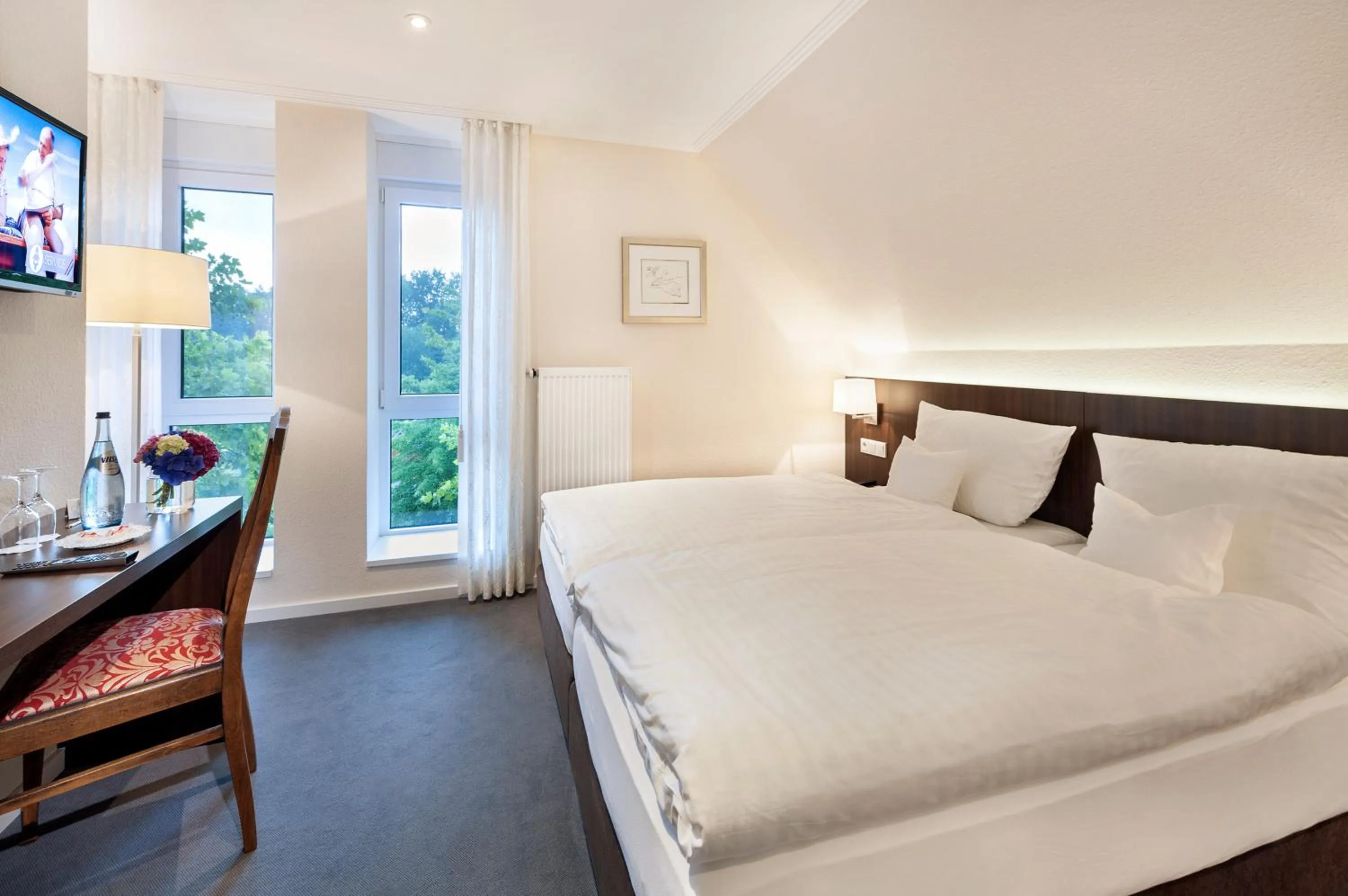 Bed in Landgasthaus Kathmann- bed and breakfast