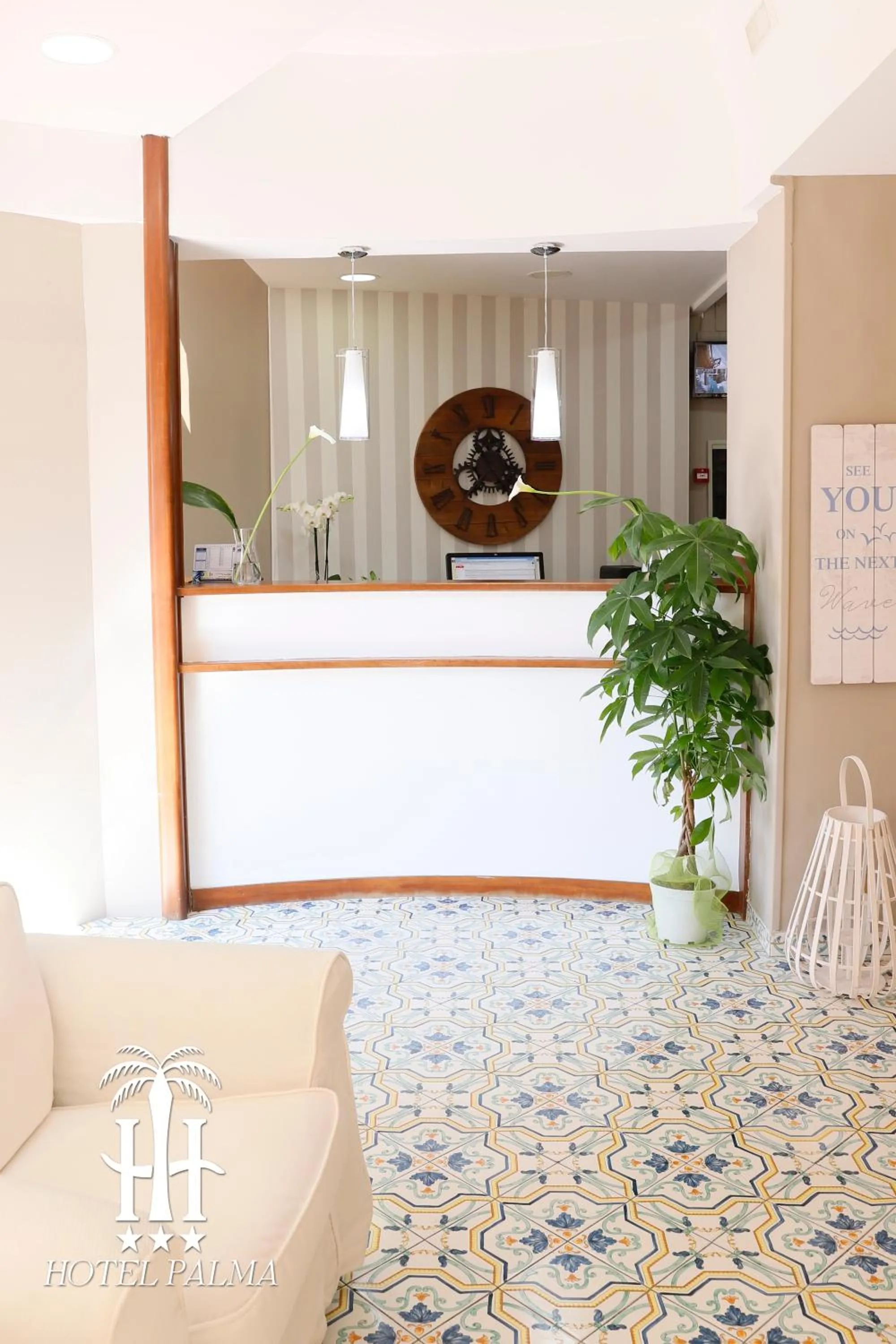 Lobby or reception in Hotel Palma