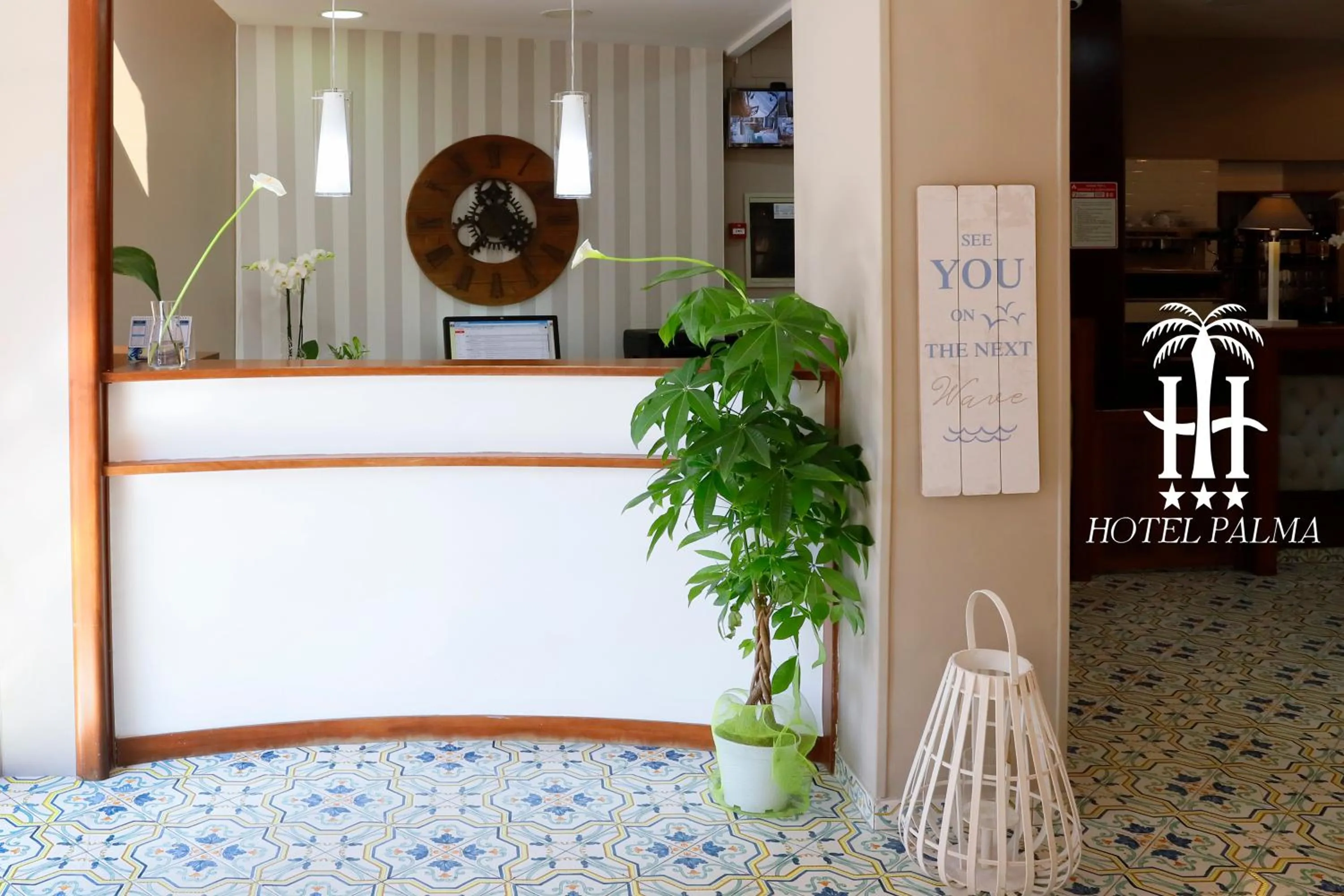 Lobby or reception in Hotel Palma