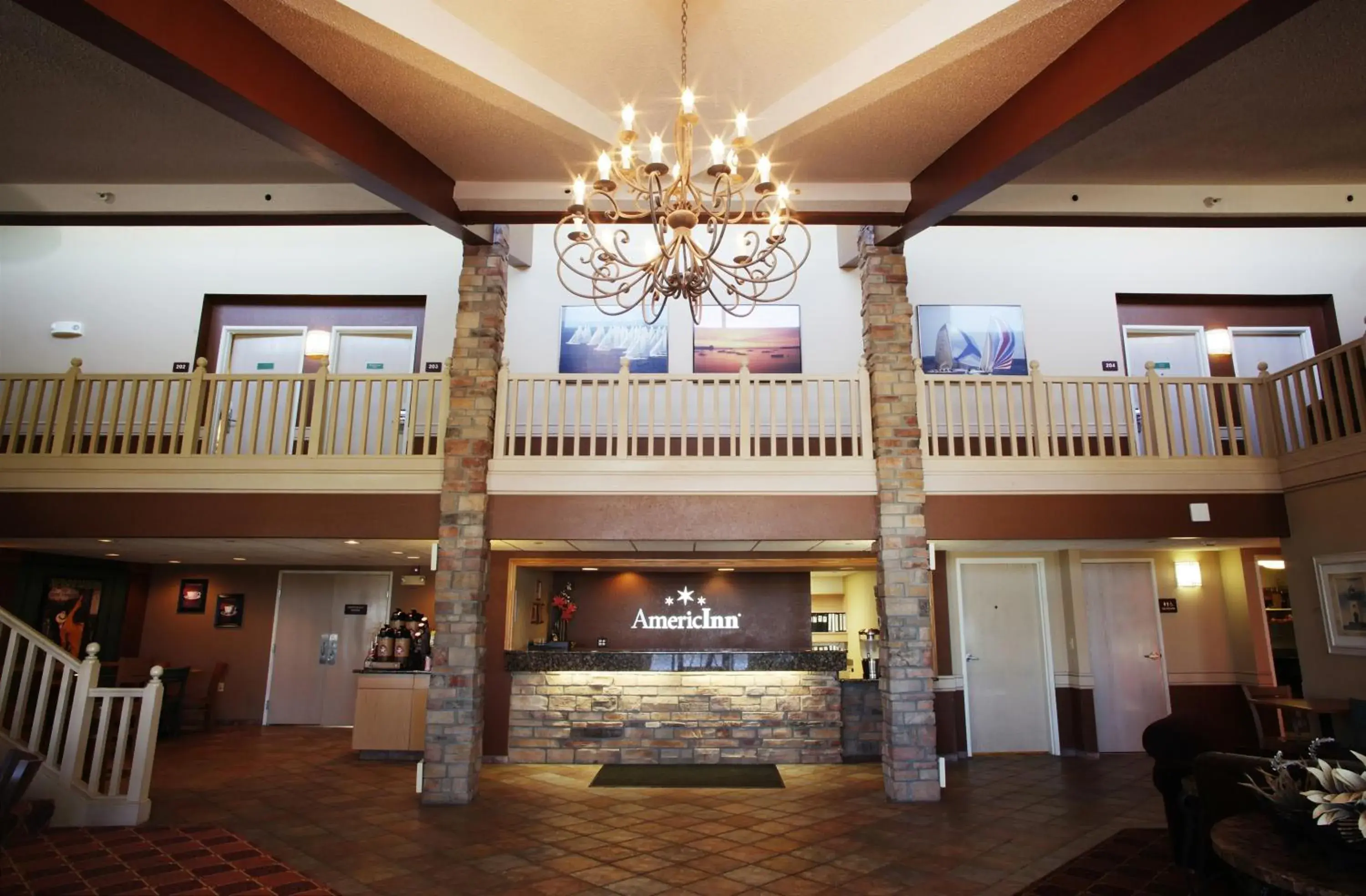 Lobby or reception in AmericInn by Wyndham Okoboji Lobby or reception in AmericInn by Wyndham Okoboji