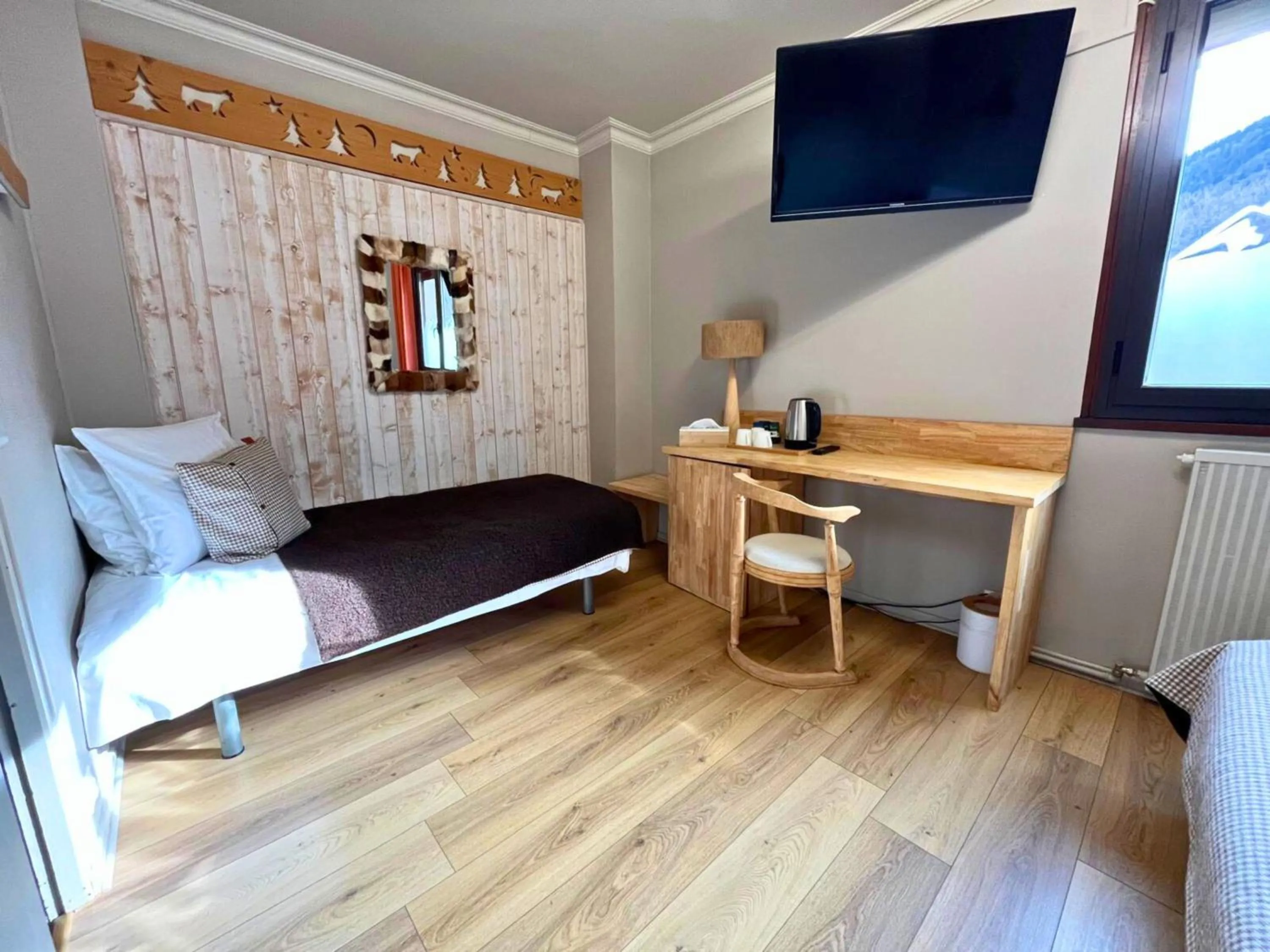 Bed in Hôtel La Rencluse