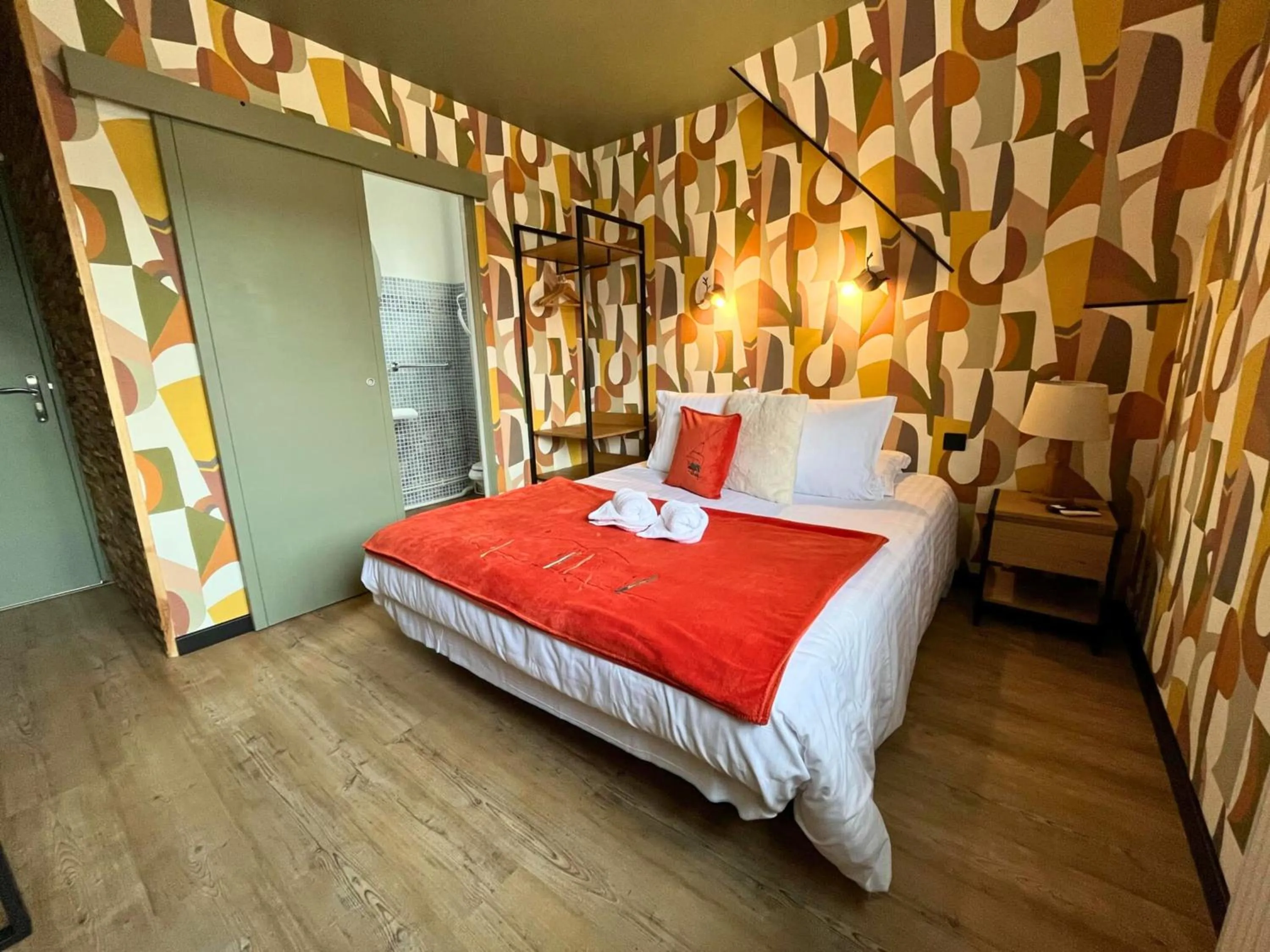 Bed in Hôtel La Rencluse