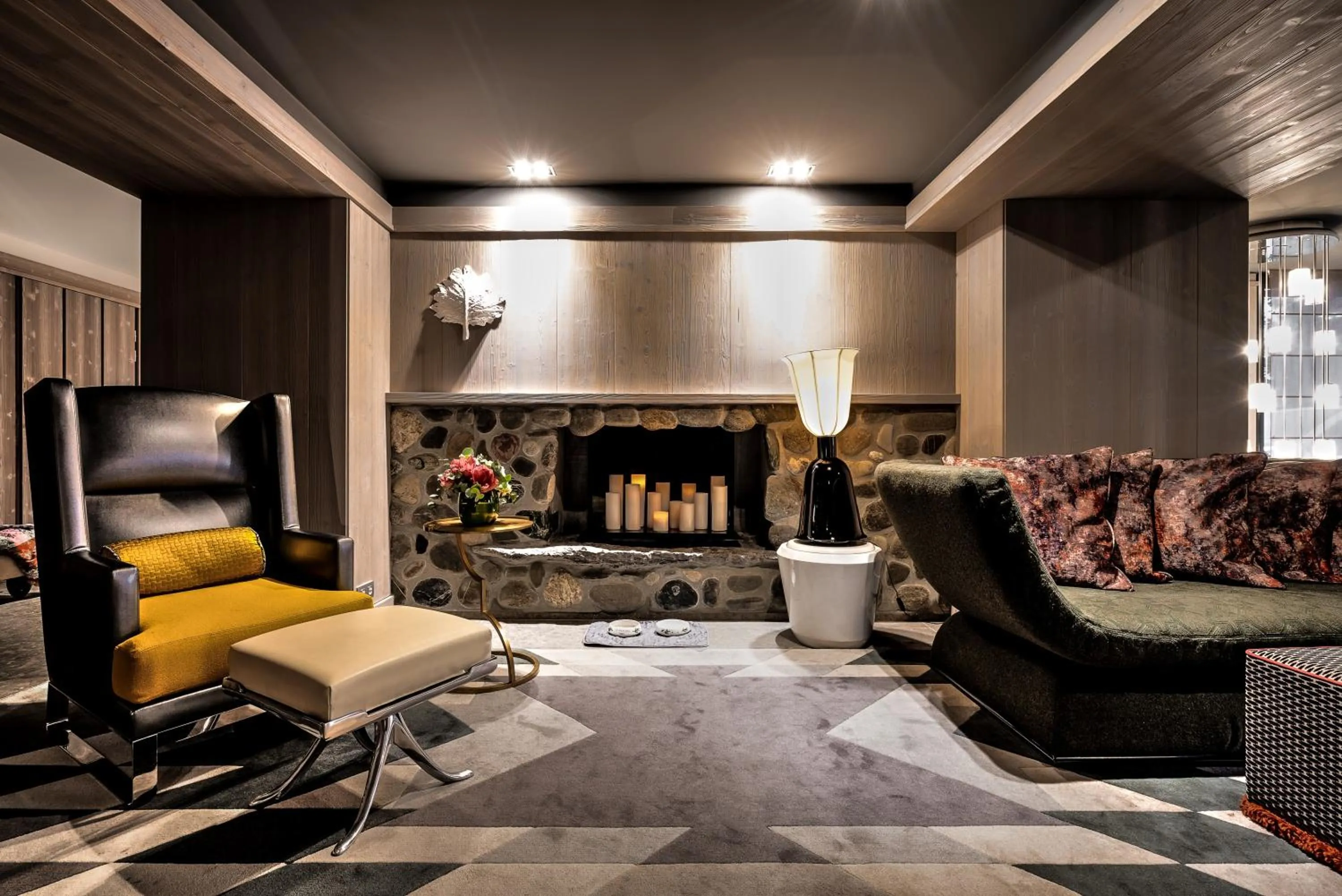 Lobby or reception in Hôtel La Sivolière