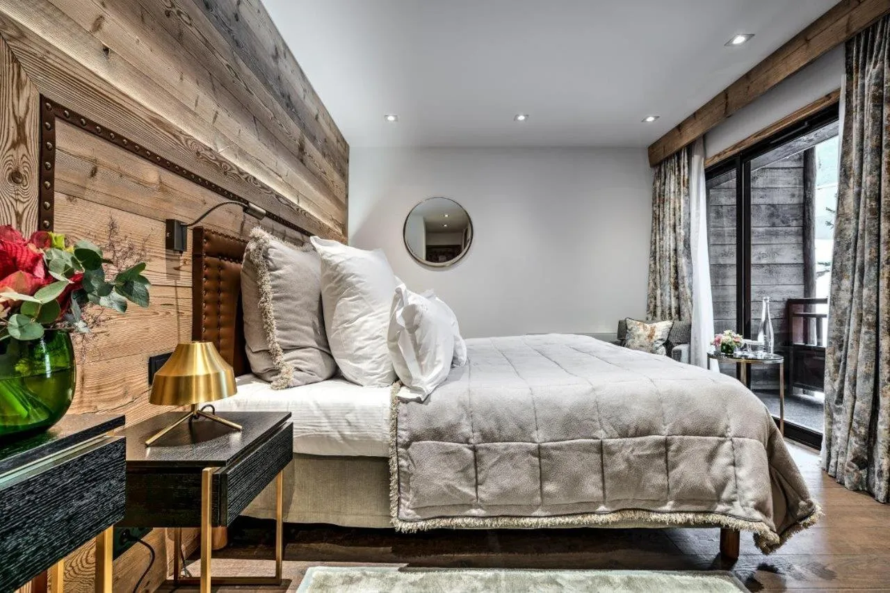 Bedroom, Bed in Hôtel La Sivolière