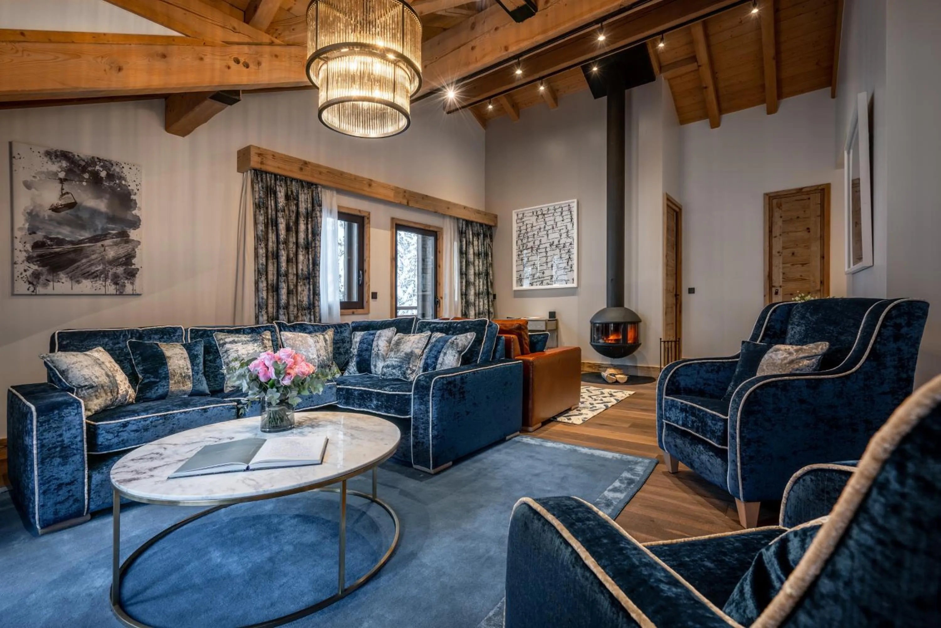 Living room in Hôtel La Sivolière