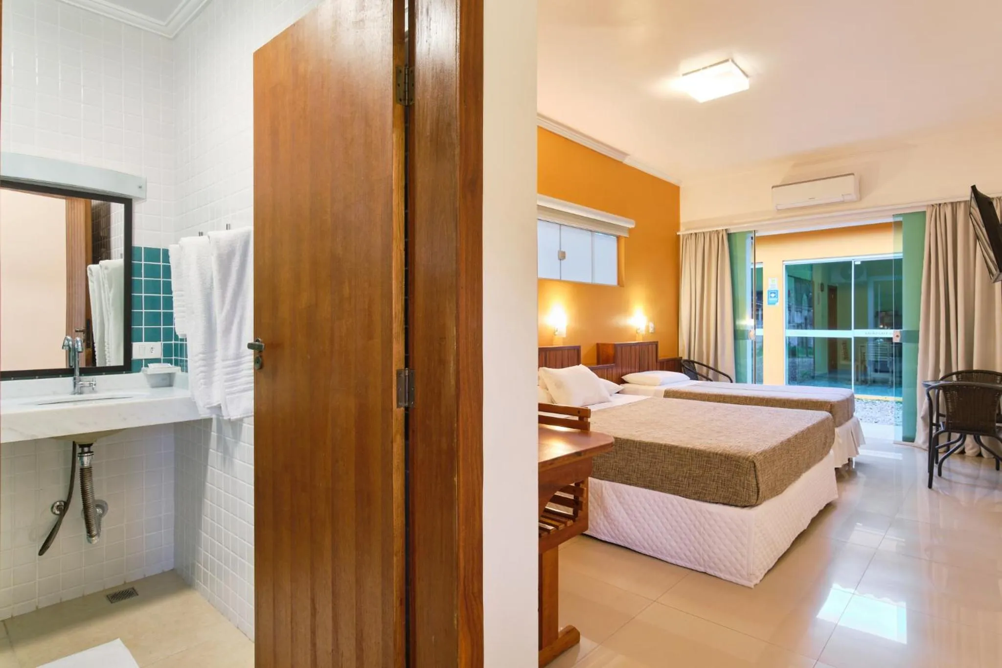 Bed in Pousada Villa Piemonte