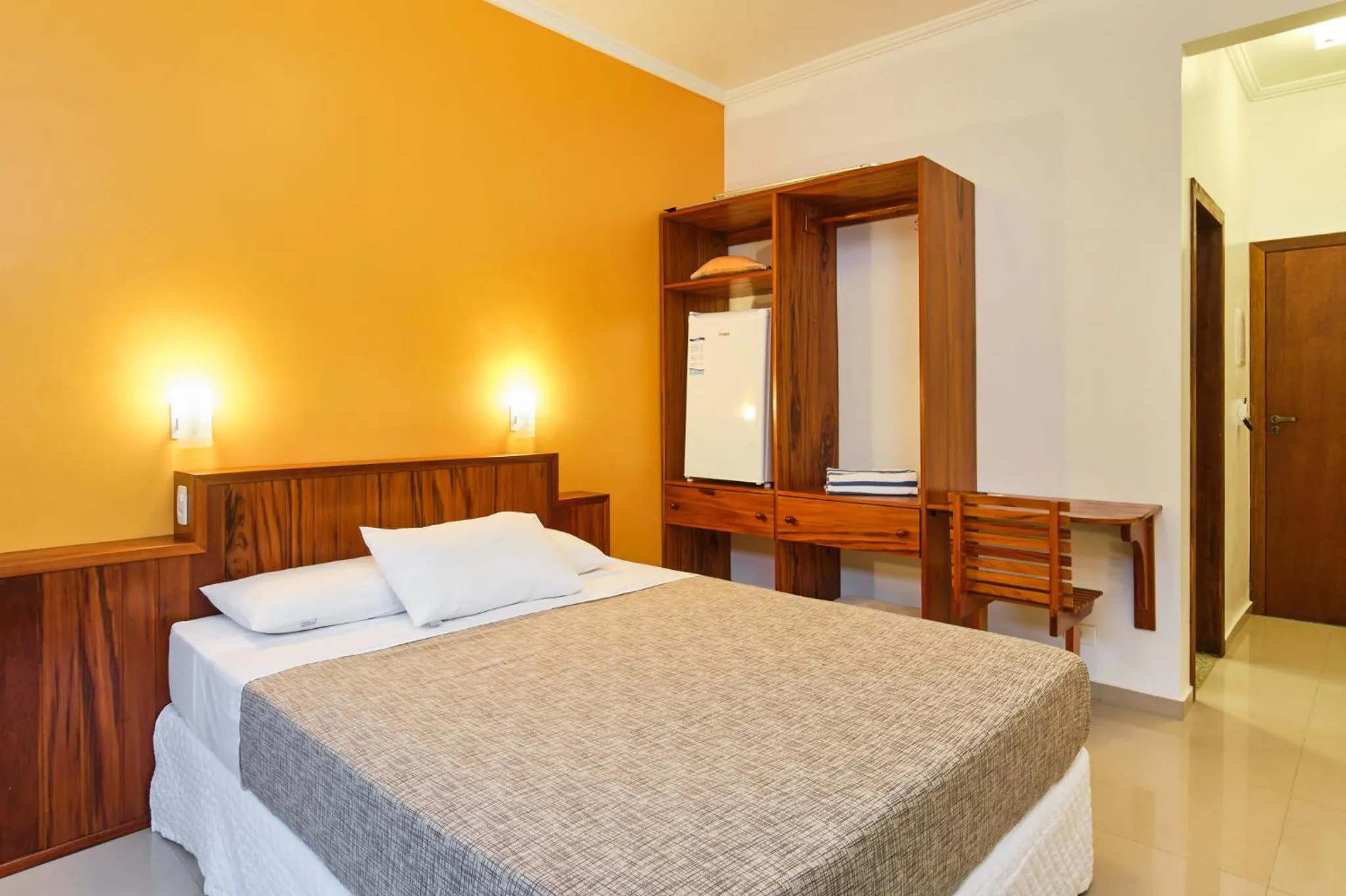 Bed in Pousada Villa Piemonte