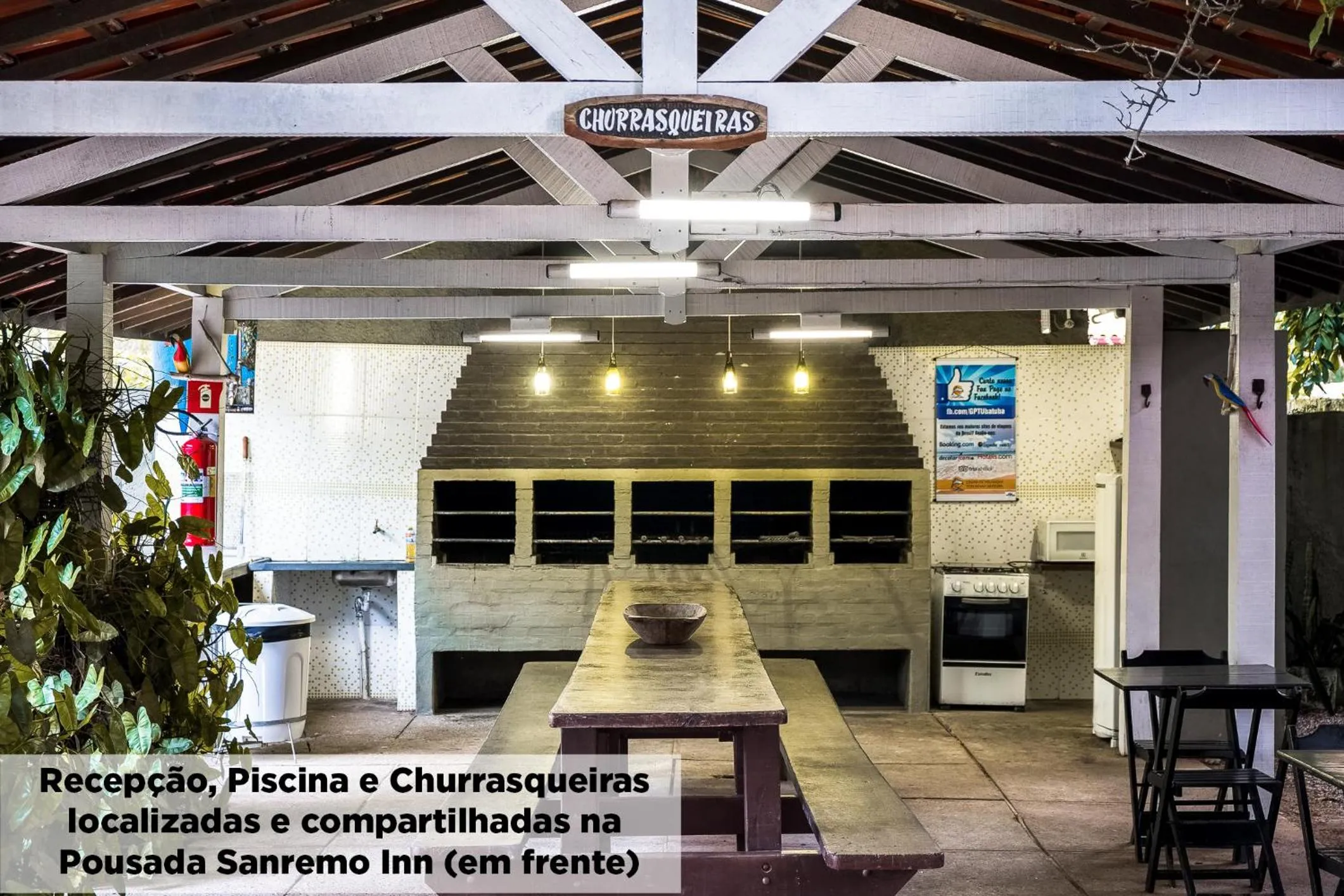 BBQ facilities in Pousada Villa Piemonte