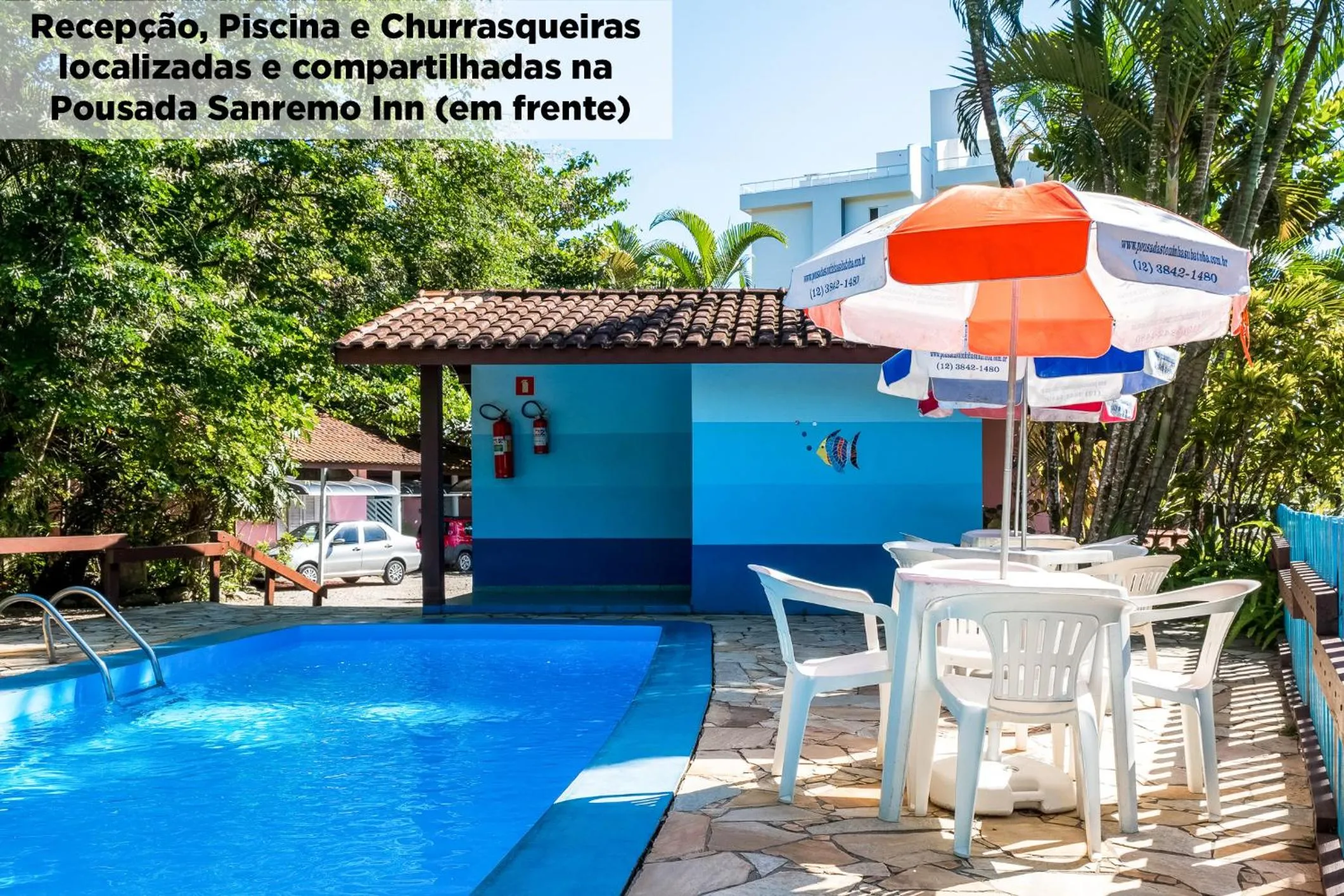 Swimming pool in Pousada Villa Piemonte