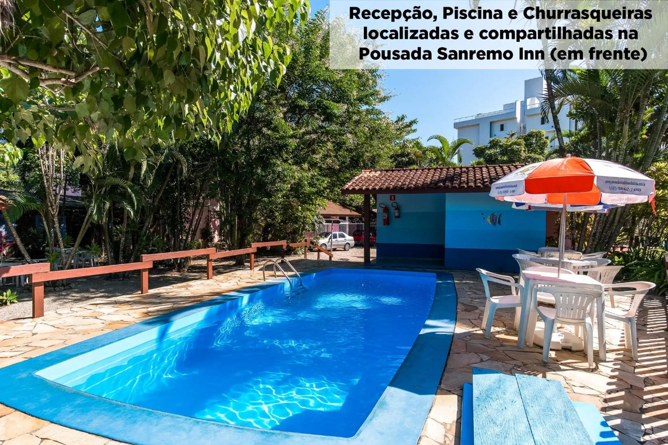 Swimming pool in Pousada Villa Piemonte