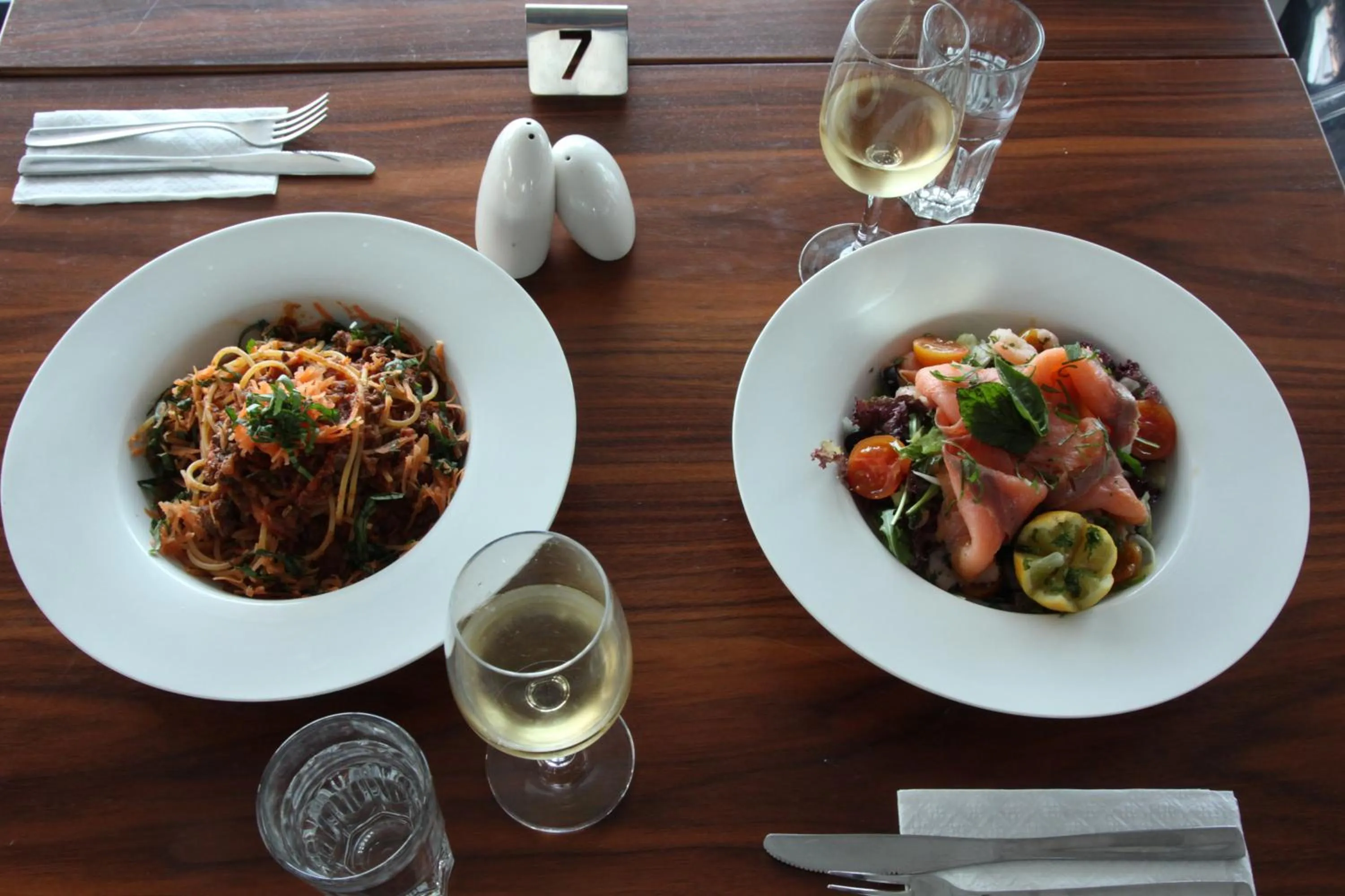 Food in Water's Edge Hotel