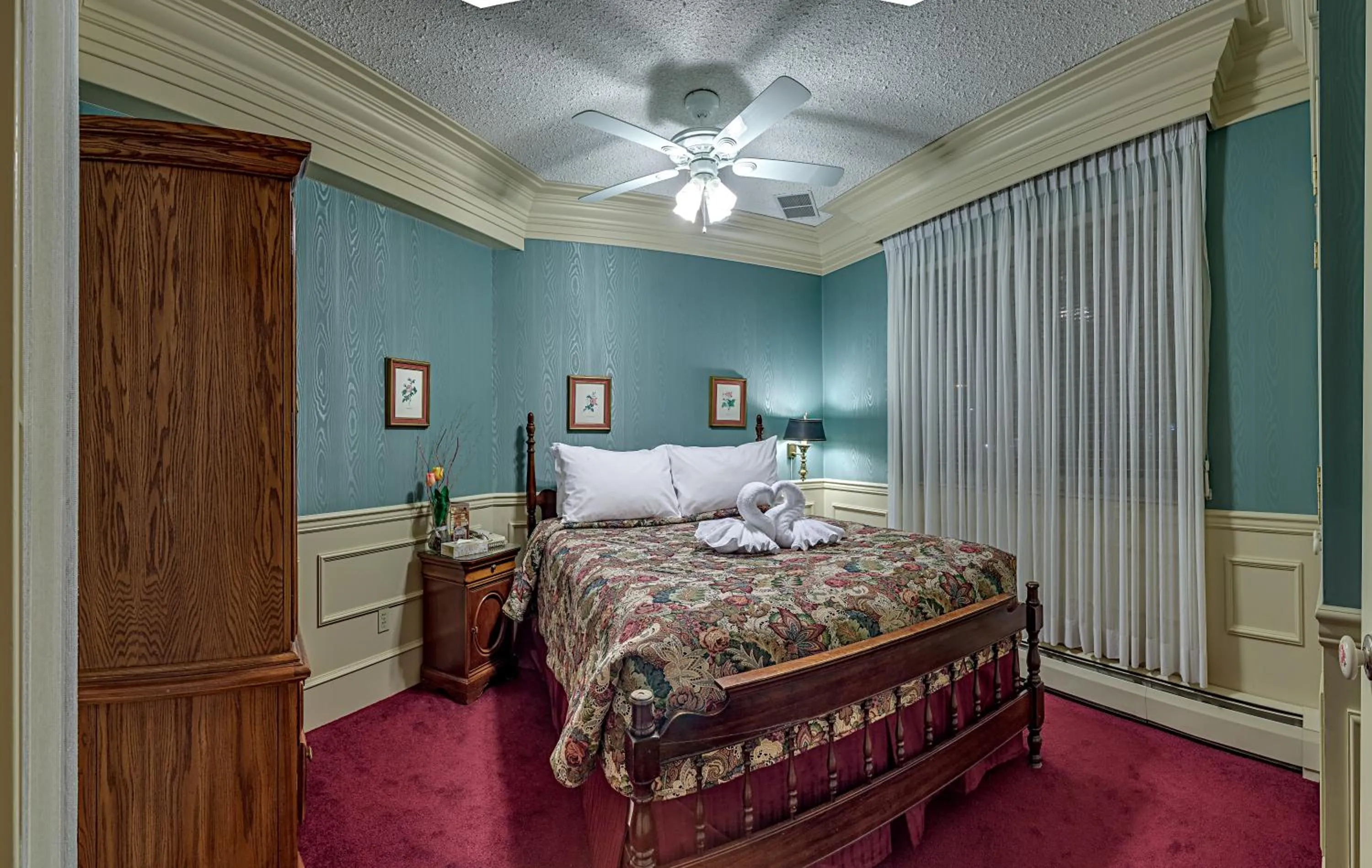 Bed in Athabasca Hotel