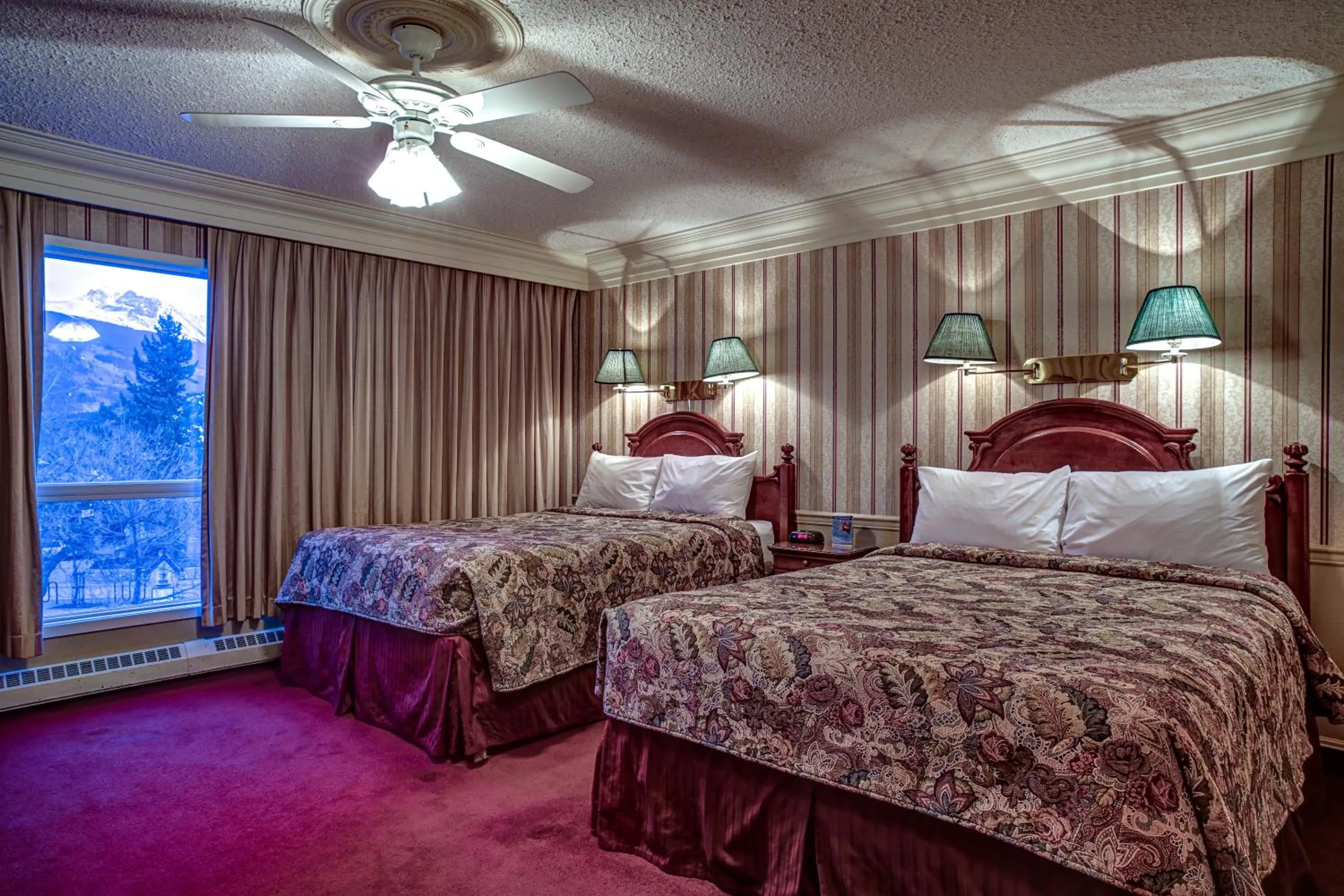 Bed in Athabasca Hotel