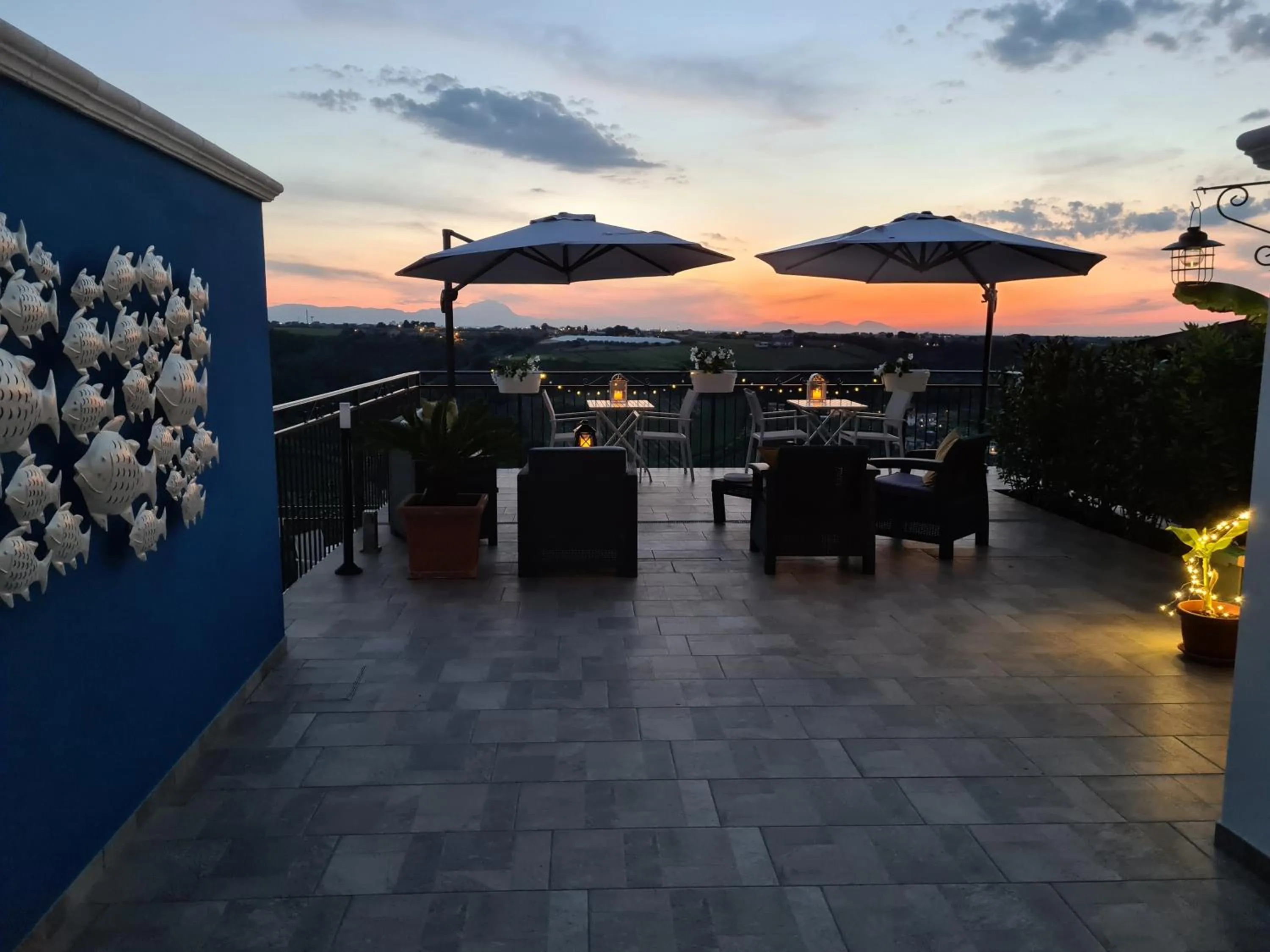 Sunset in Il Nido B&B