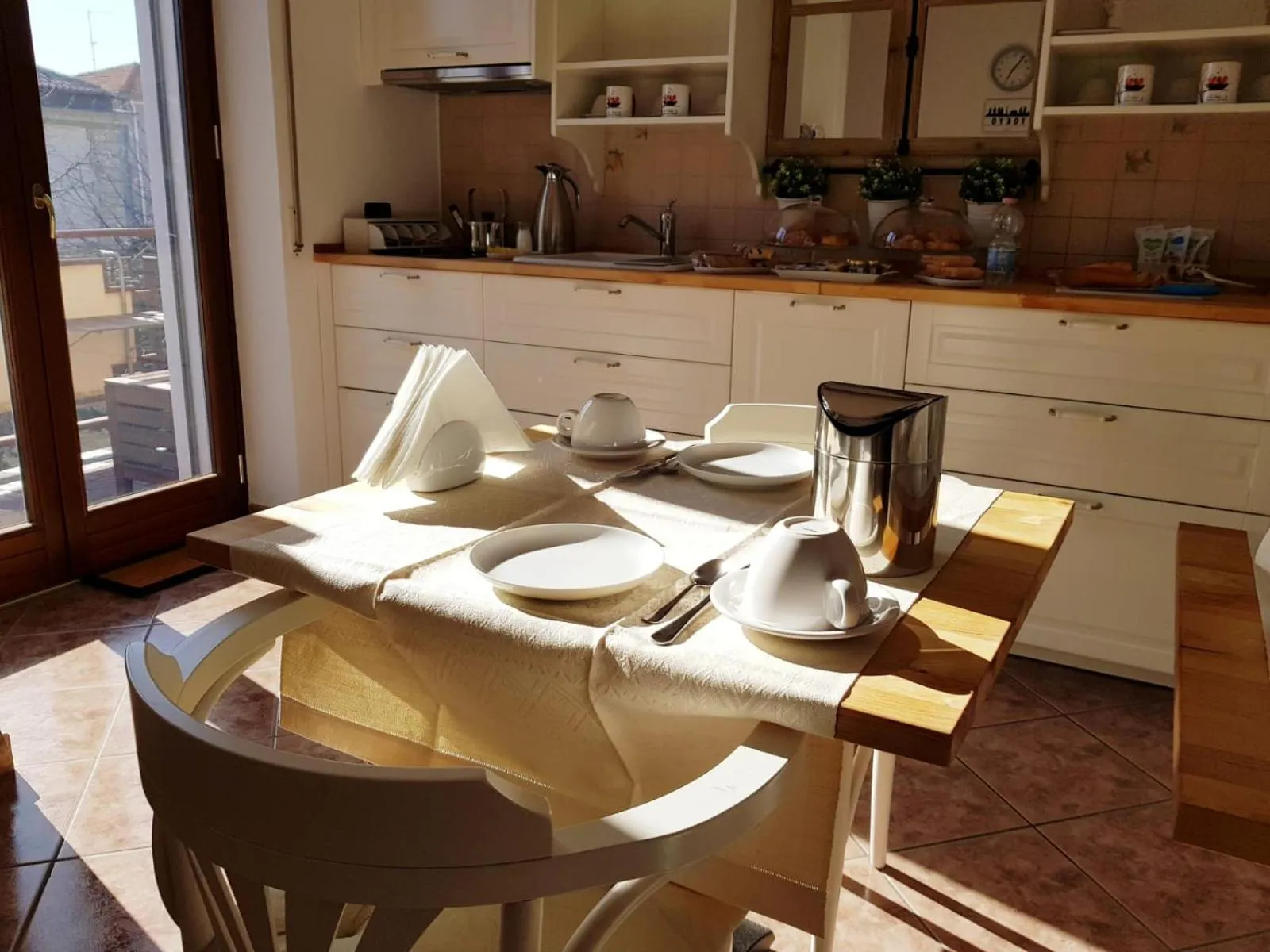 Kitchen or kitchenette in Il Nido B&B