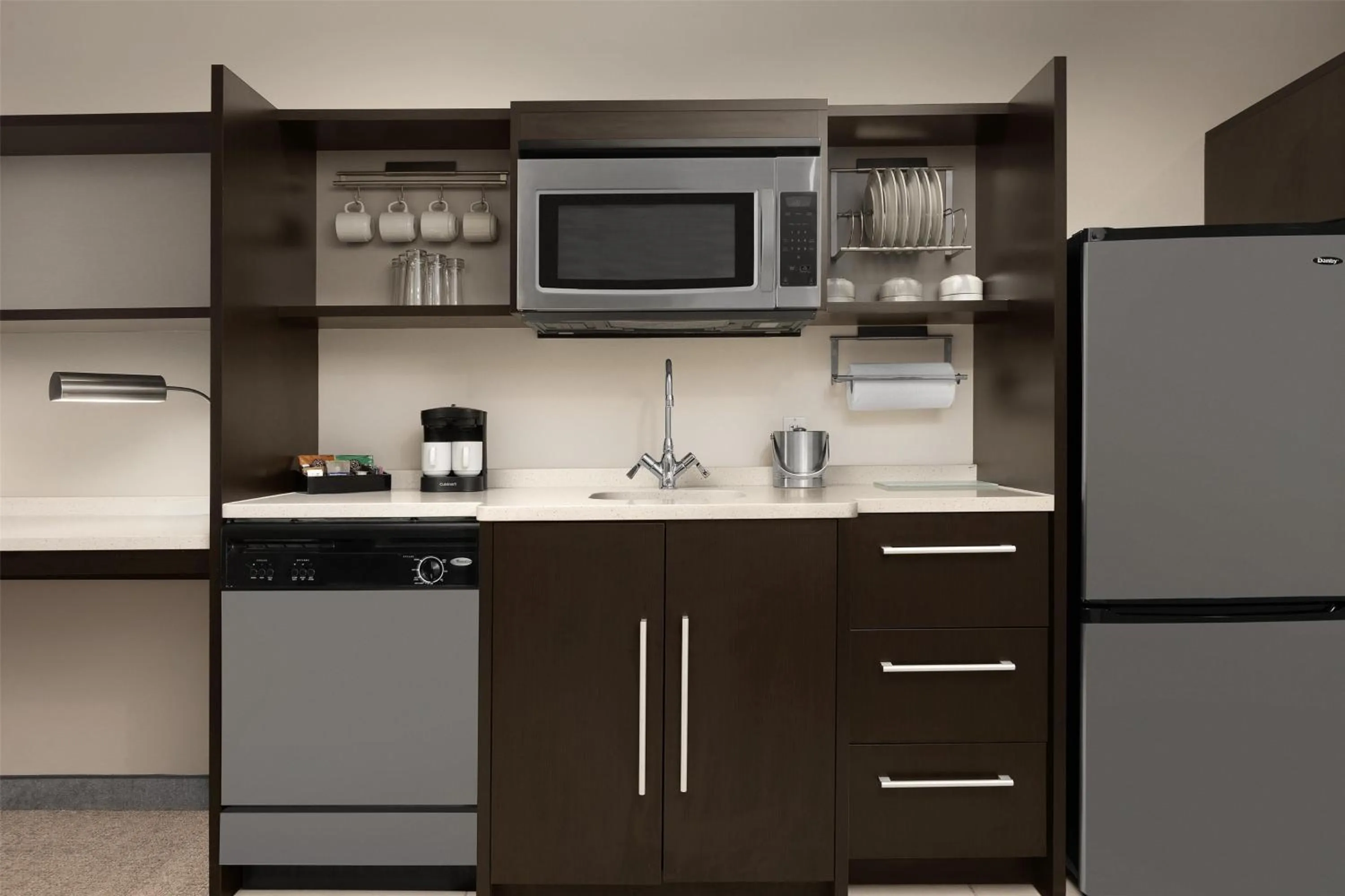 Kitchen or kitchenette in Home2 Suites by Hilton Huntsville Research Park Area, AL