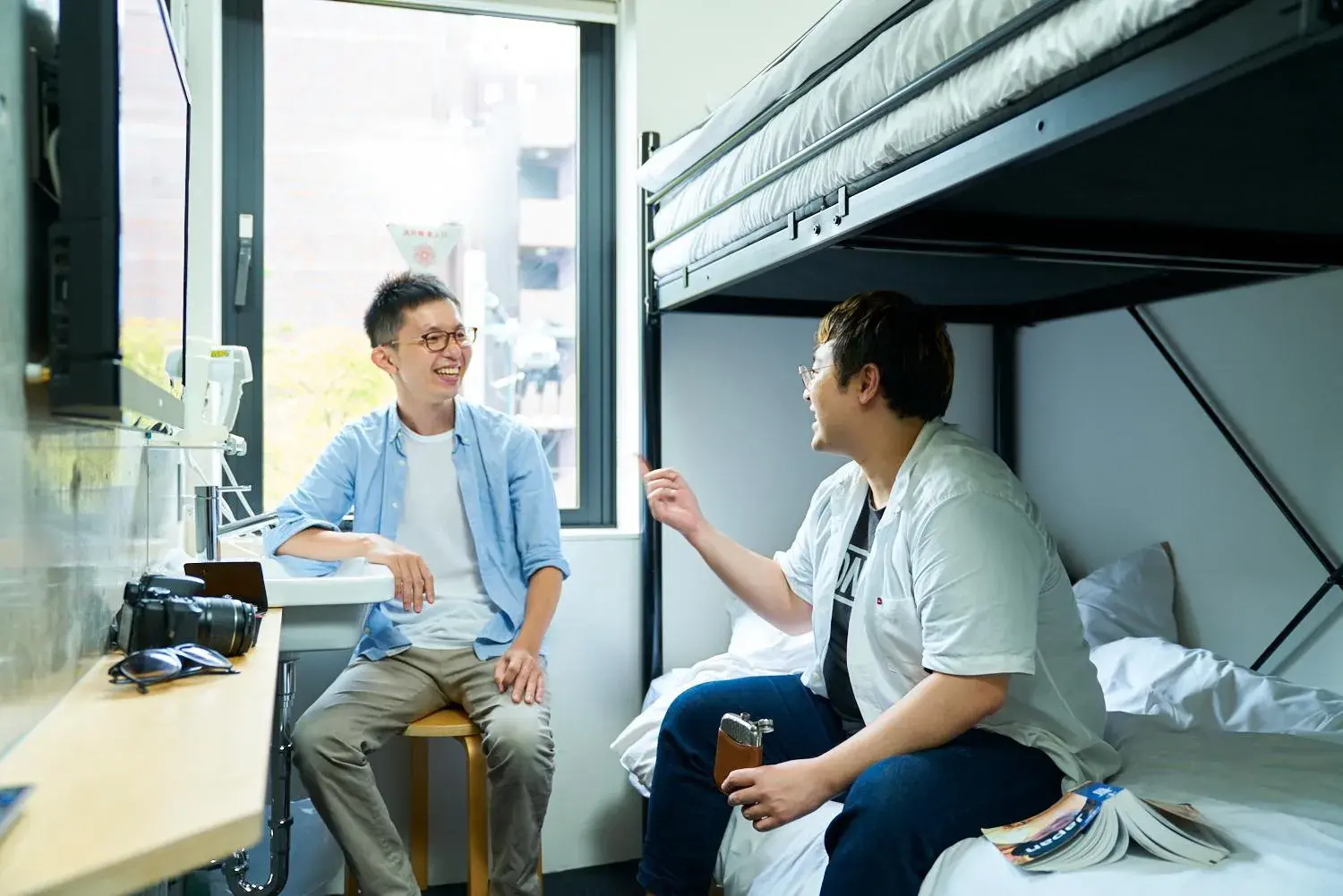 bunk bed in Piece Hostel Kyoto bunk bed in Piece Hostel Kyoto