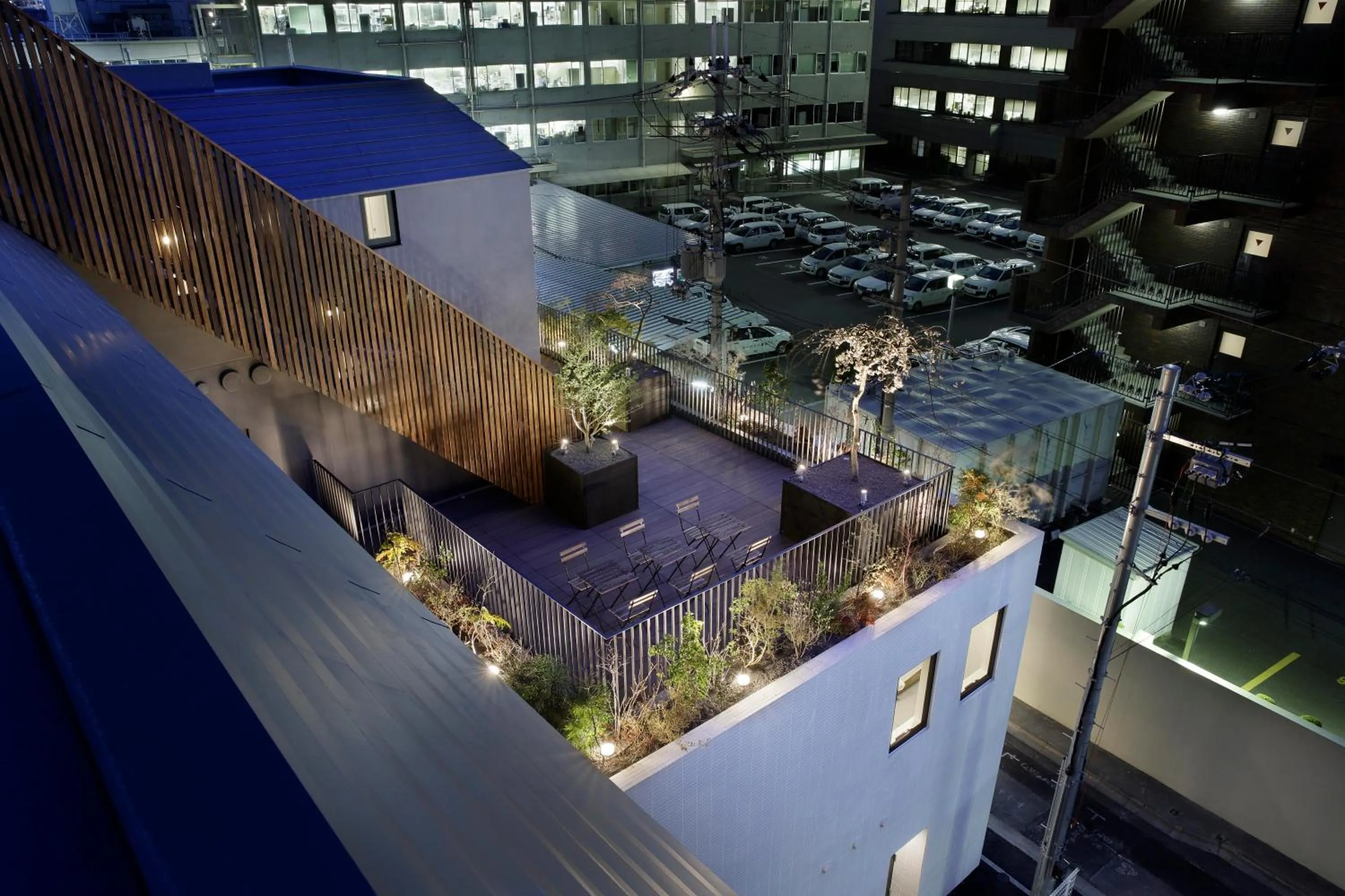 Bird's eye view in Piece Hostel Kyoto