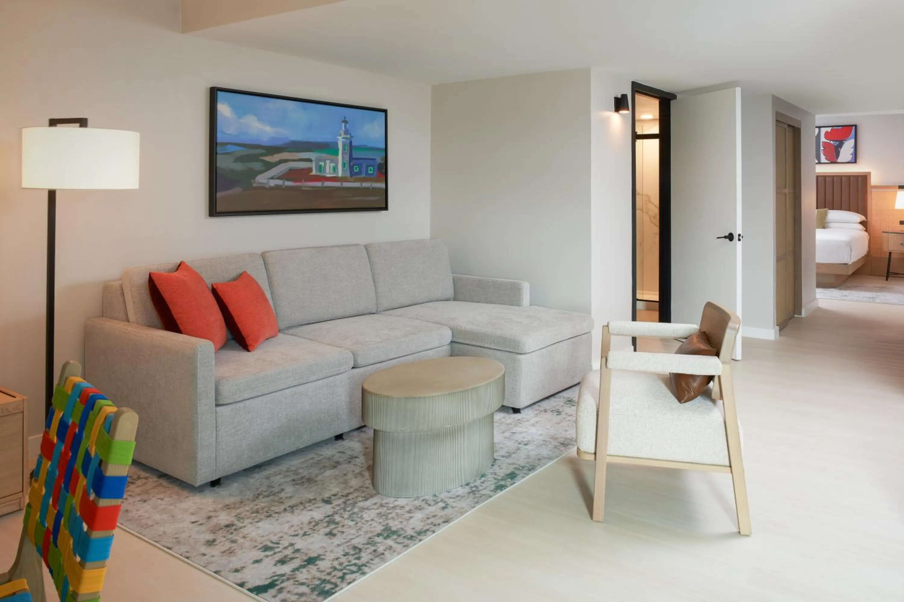 Living room, Bed in Hotel Rumbao, a Tribute Portfolio Hotel