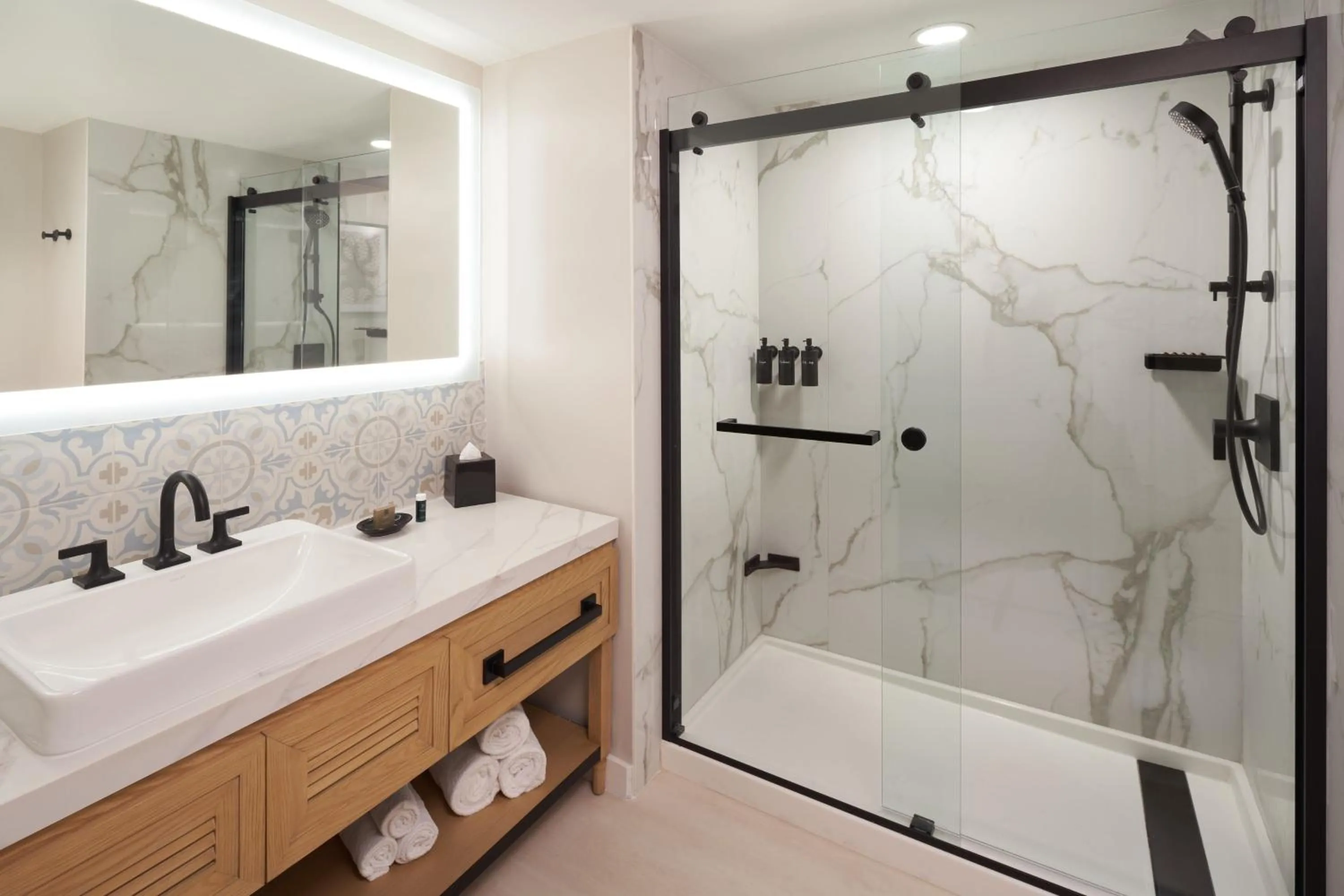 Bathroom in Hotel Rumbao, a Tribute Portfolio Hotel