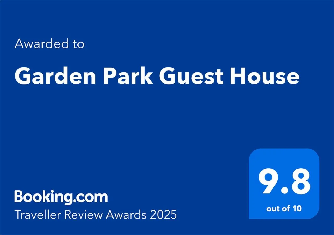 Certificate/Award in Garden Park Guest House
