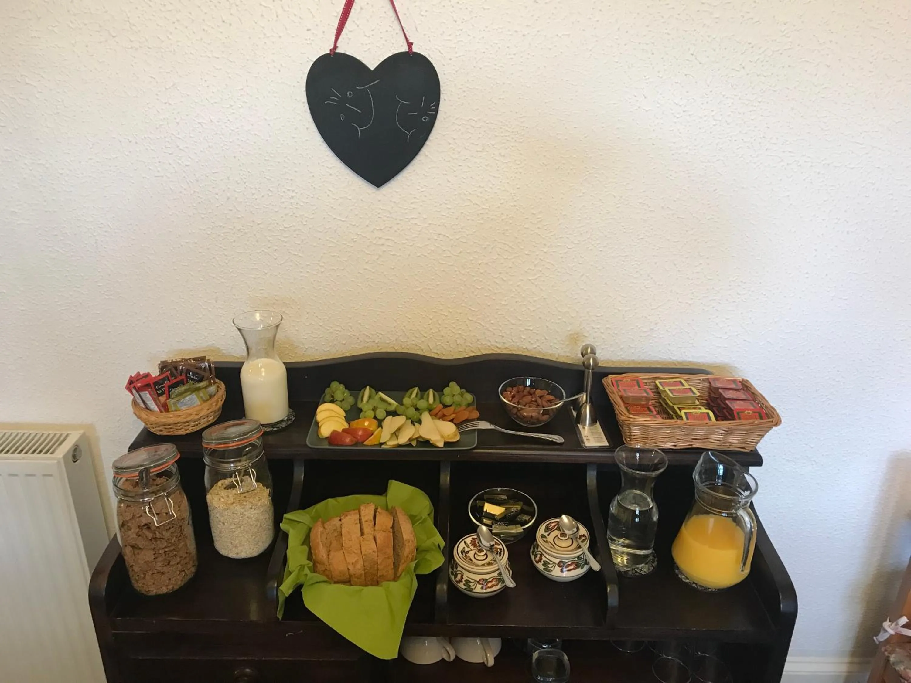 Buffet breakfast in Garden Park Guest House