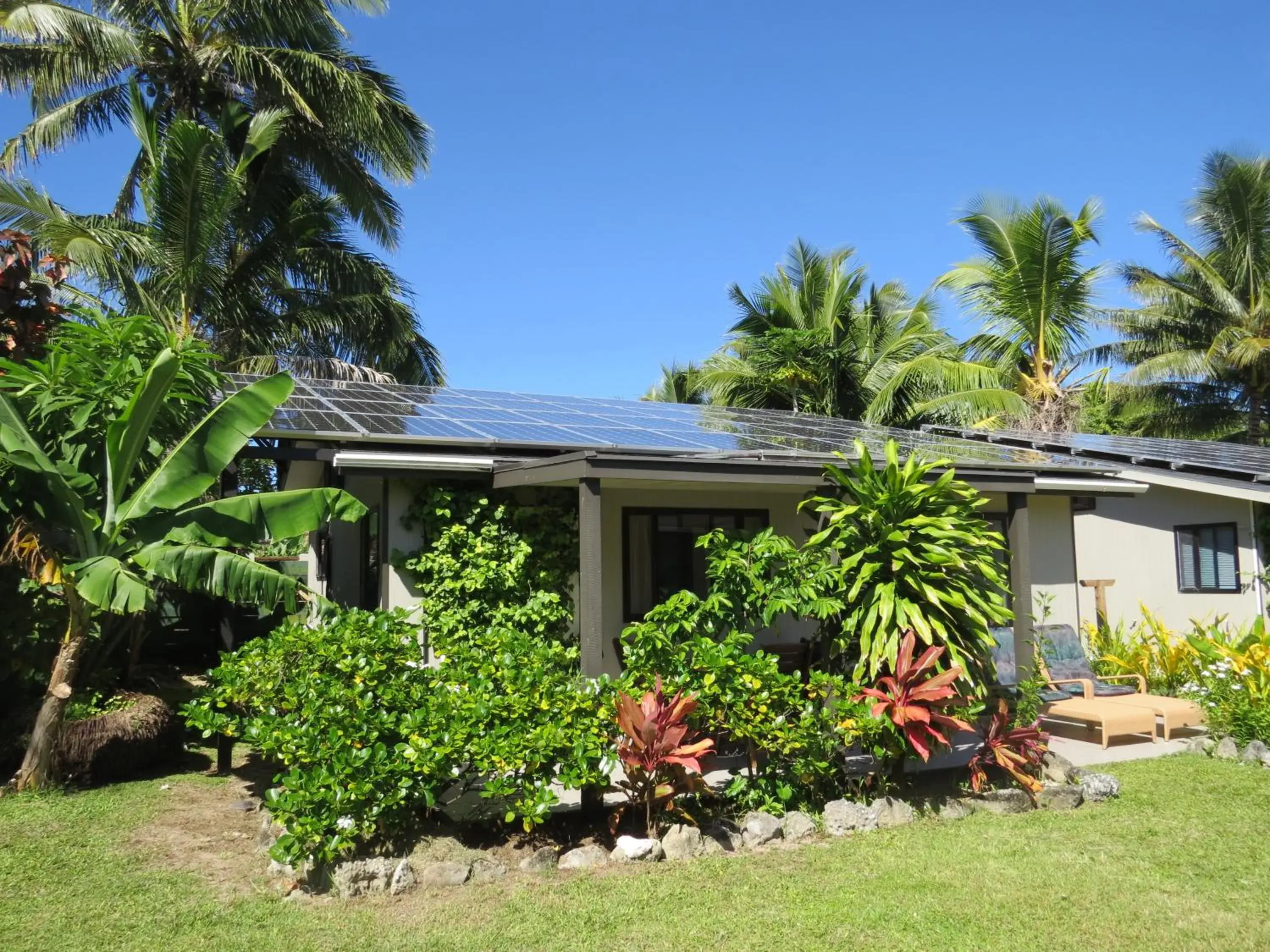 Patio in Muri Beach Resort Patio in Muri Beach Resort