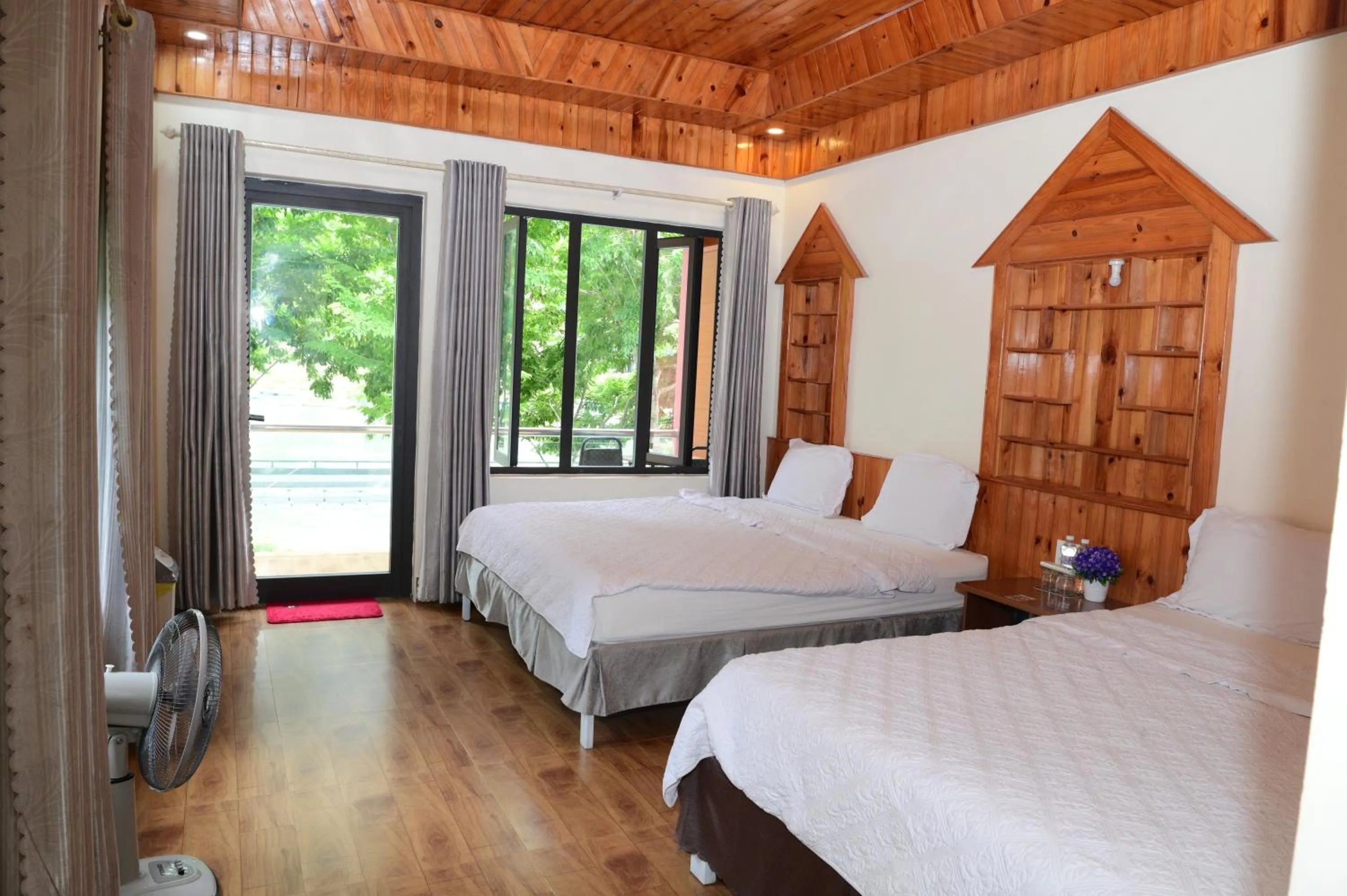 Bed in Restful River Bungalow