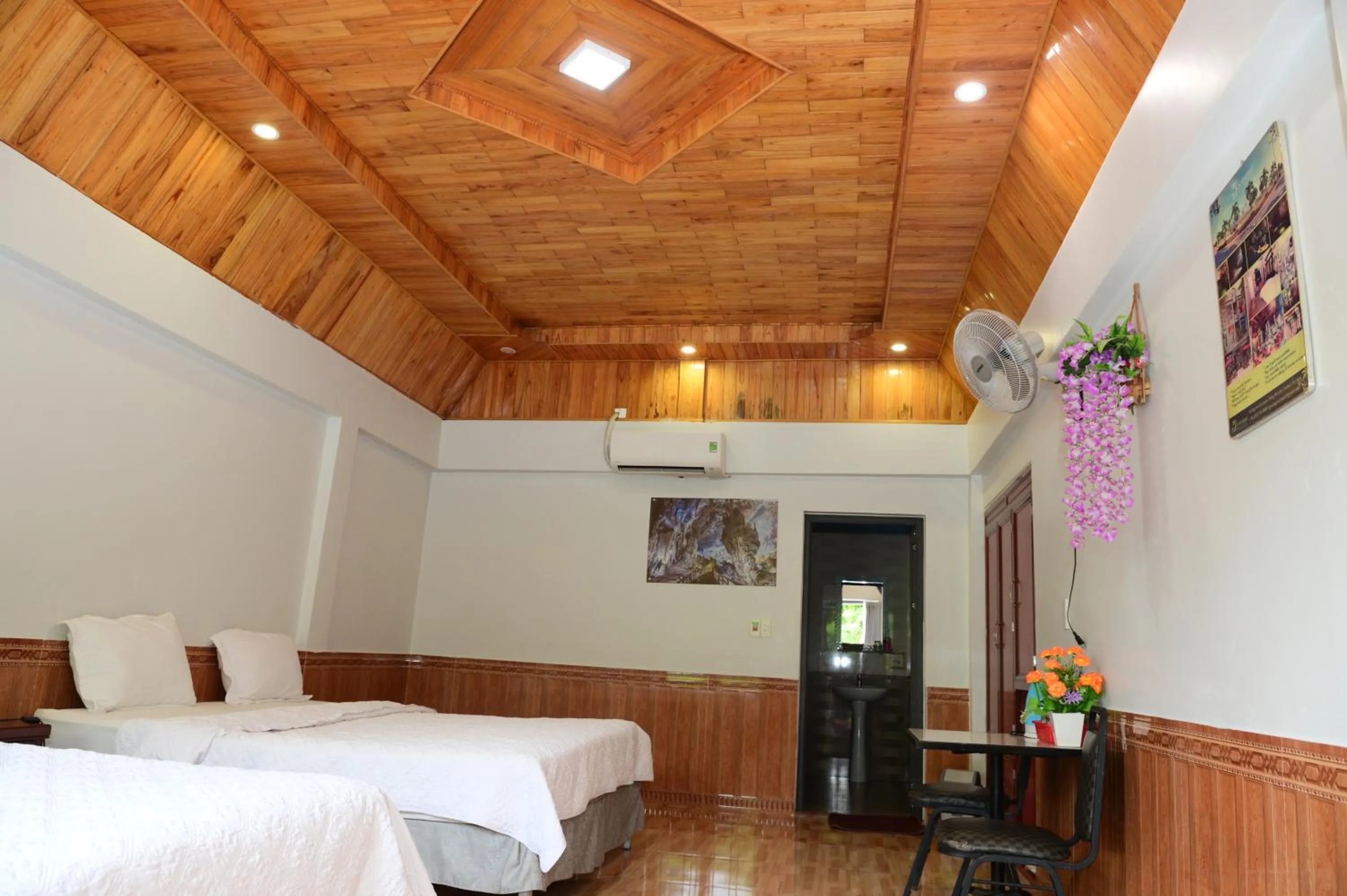 Bed in Restful River Bungalow