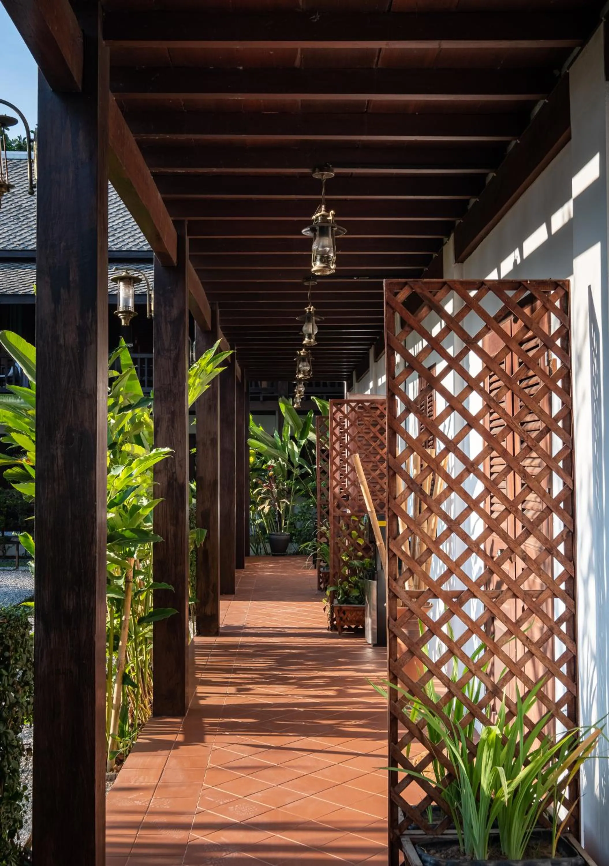 Patio in Sanctuary Hotel Luang Prabang