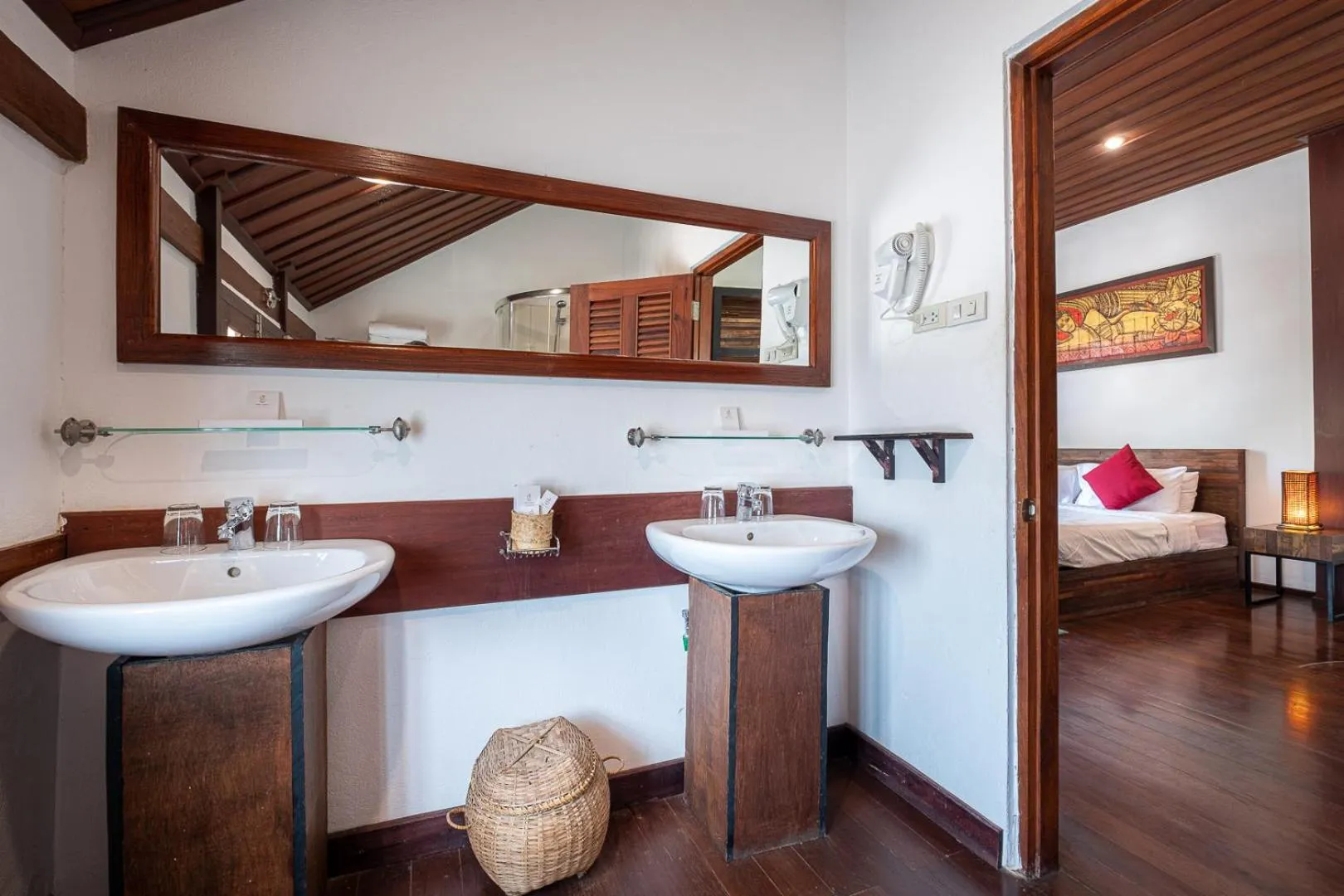 Bathroom, Bed in Sanctuary Hotel Luang Prabang