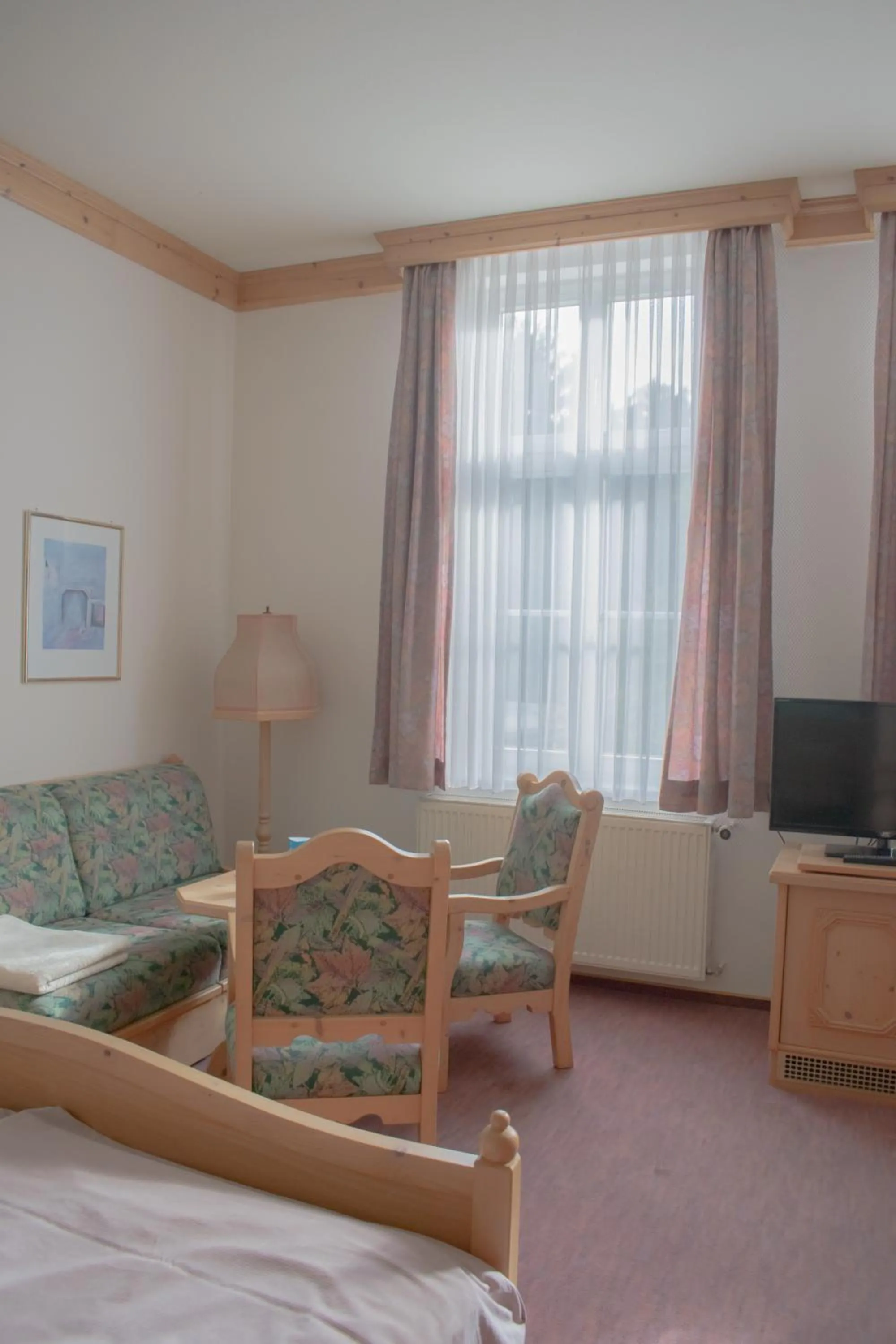 Seating area, Bed in Pension Haus Marga