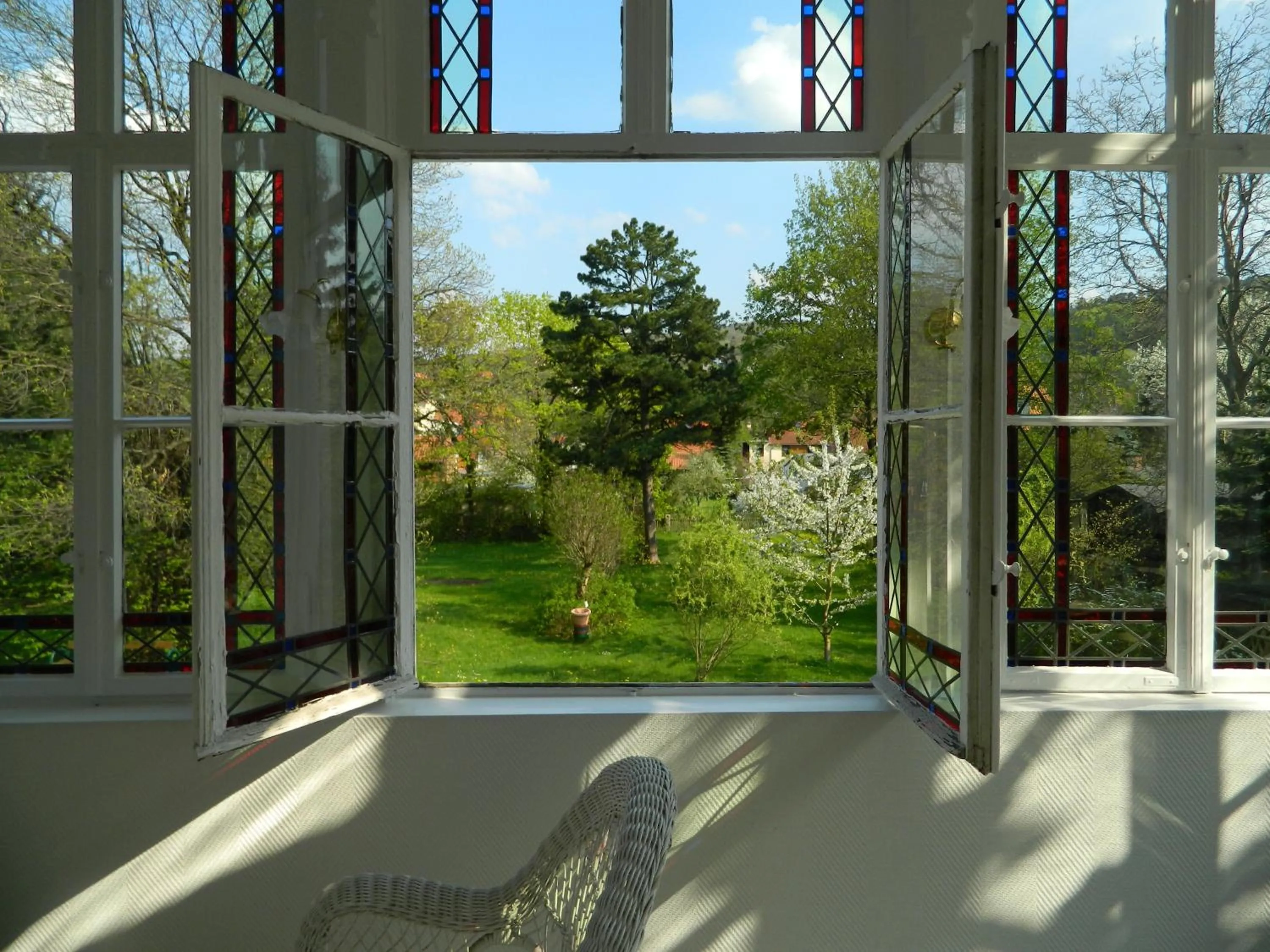 Garden view in Pension Haus Marga